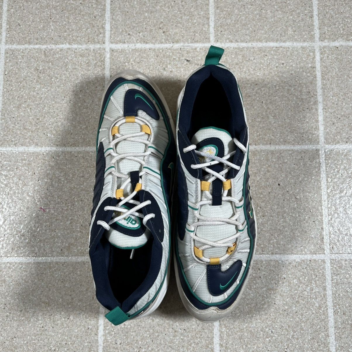 Nike Nike Air Max 98 Mighty Ducks White Navy Neptune Green Sz 12 Size US 12 / EU 45 - 6 Thumbnail