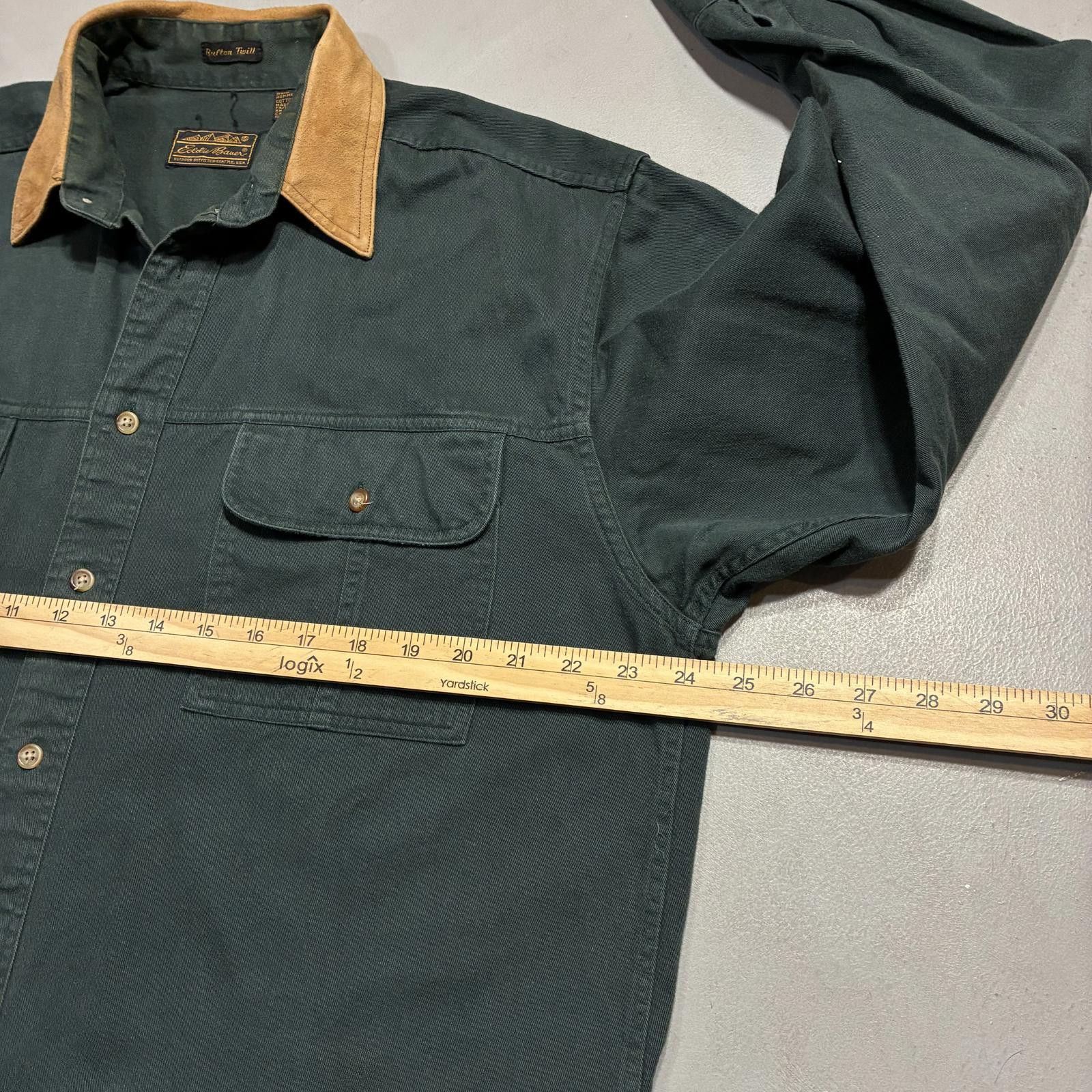 Eddie Bauer Vintage 90s Eddie Bauer Men's Rufton Twill Shirt Sz L Size US L / EU 52-54 / 3 - 6 Thumbnail