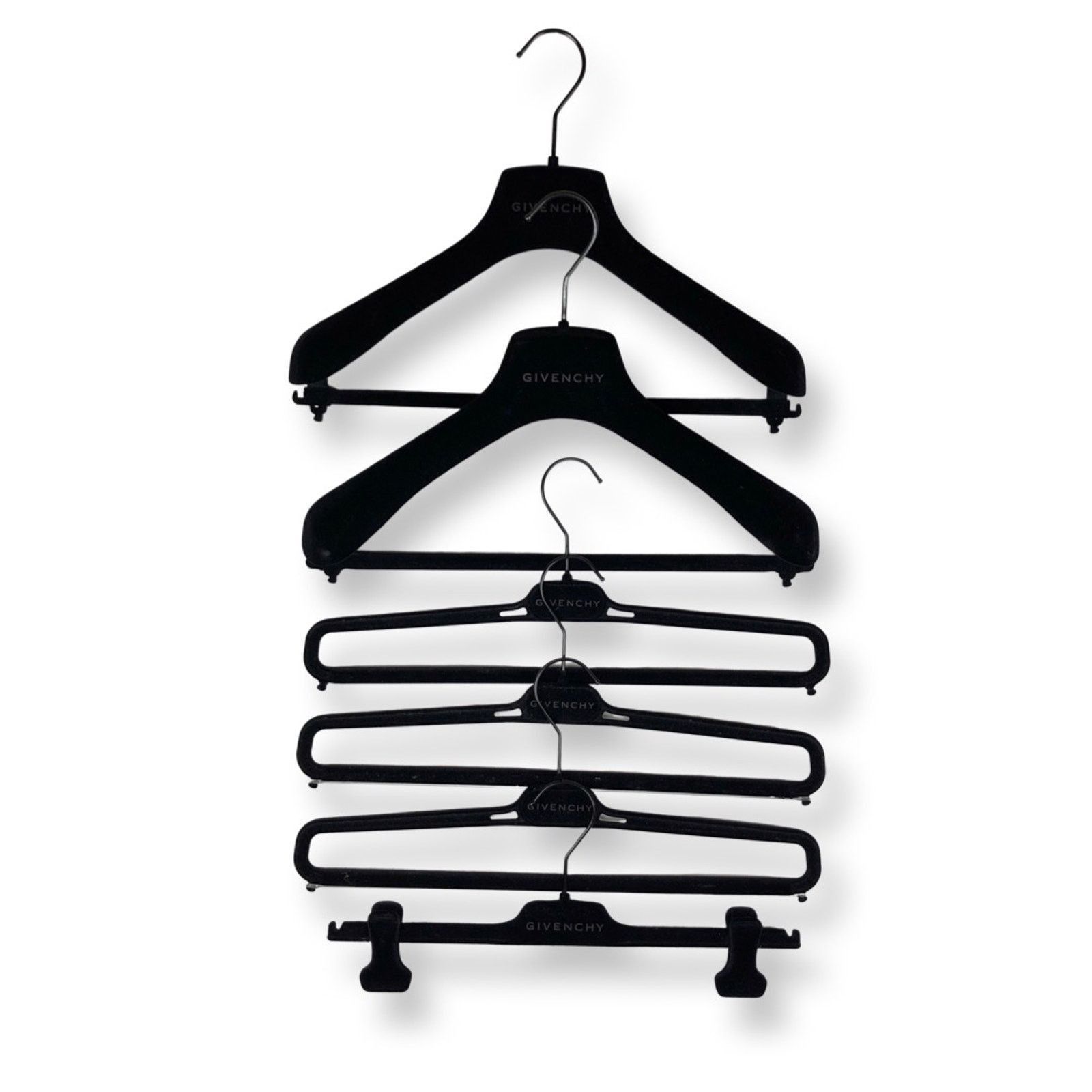 Givenchy Givenchy Logo Velour Hangers Size ONE SIZE - 1 Thumbnail