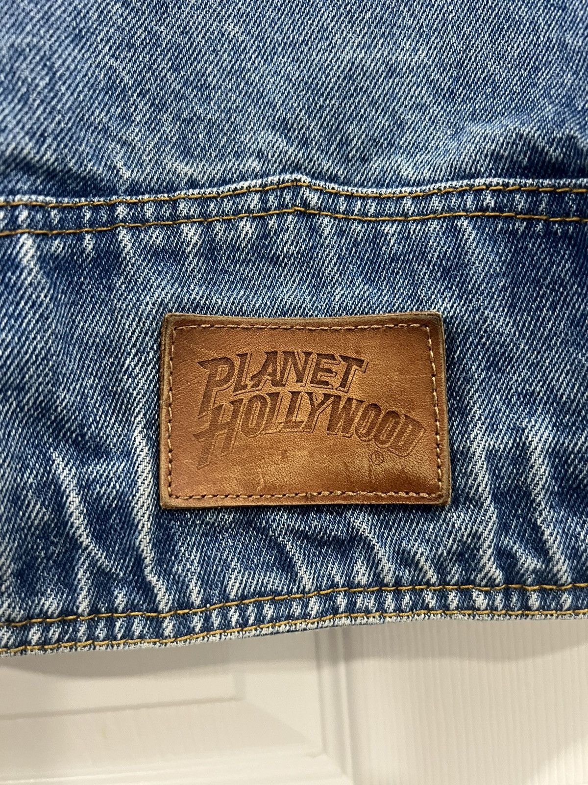 Planet Hollywood rare 1991 planet hollywood denim jacket Size US M / EU 48-50 / 2 - 3 Thumbnail