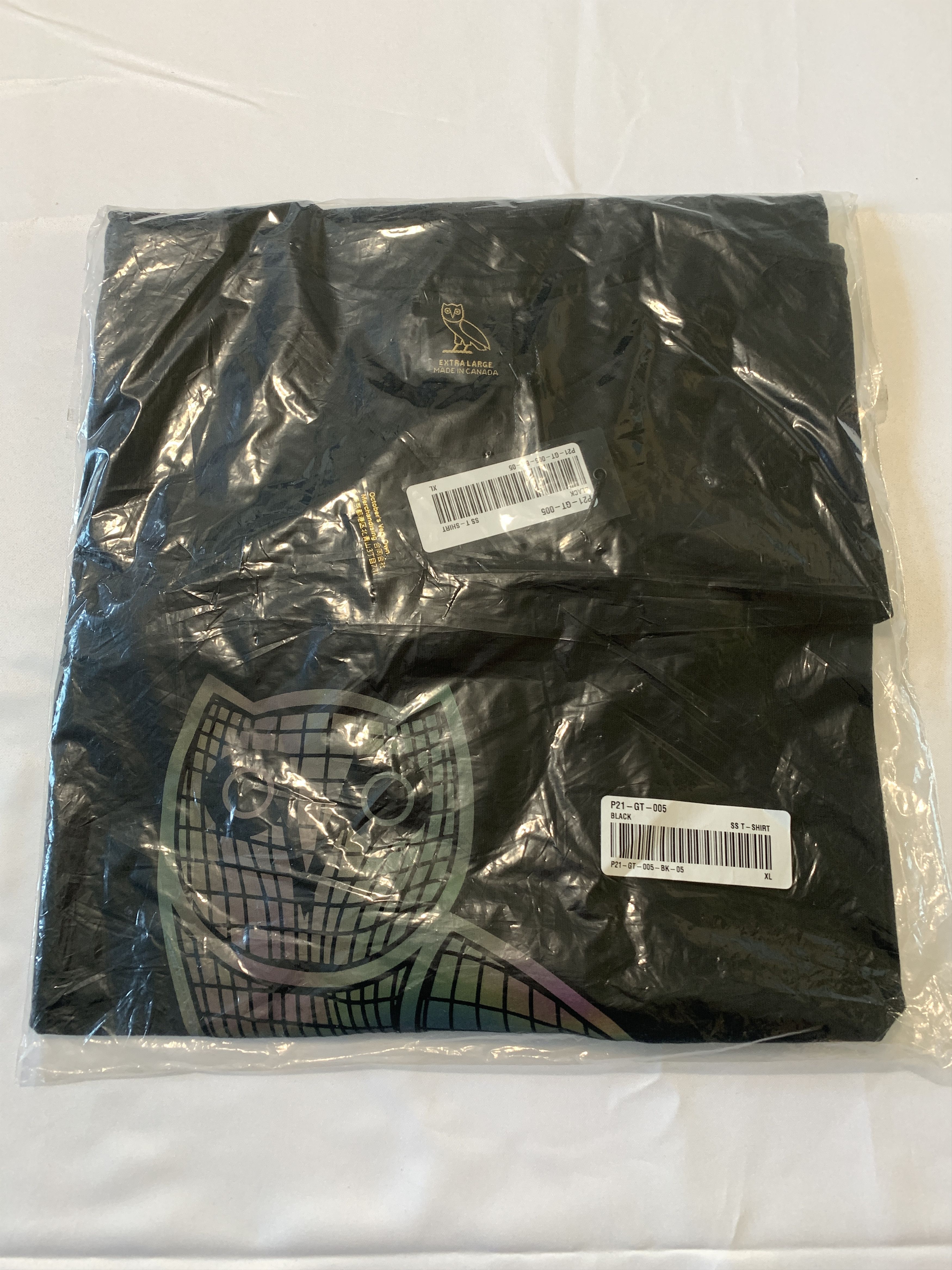 Drake *RARE* OVO Iridescent Grid OG Owl T-shirt Size US XL / EU 56 / 4 - 2 Thumbnail