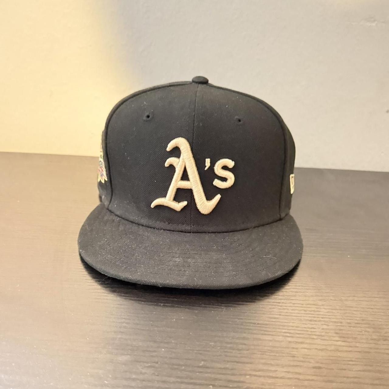 New Era Green UV Oakland A’s Black fitted hat Size ONE SIZE - 2 Thumbnail