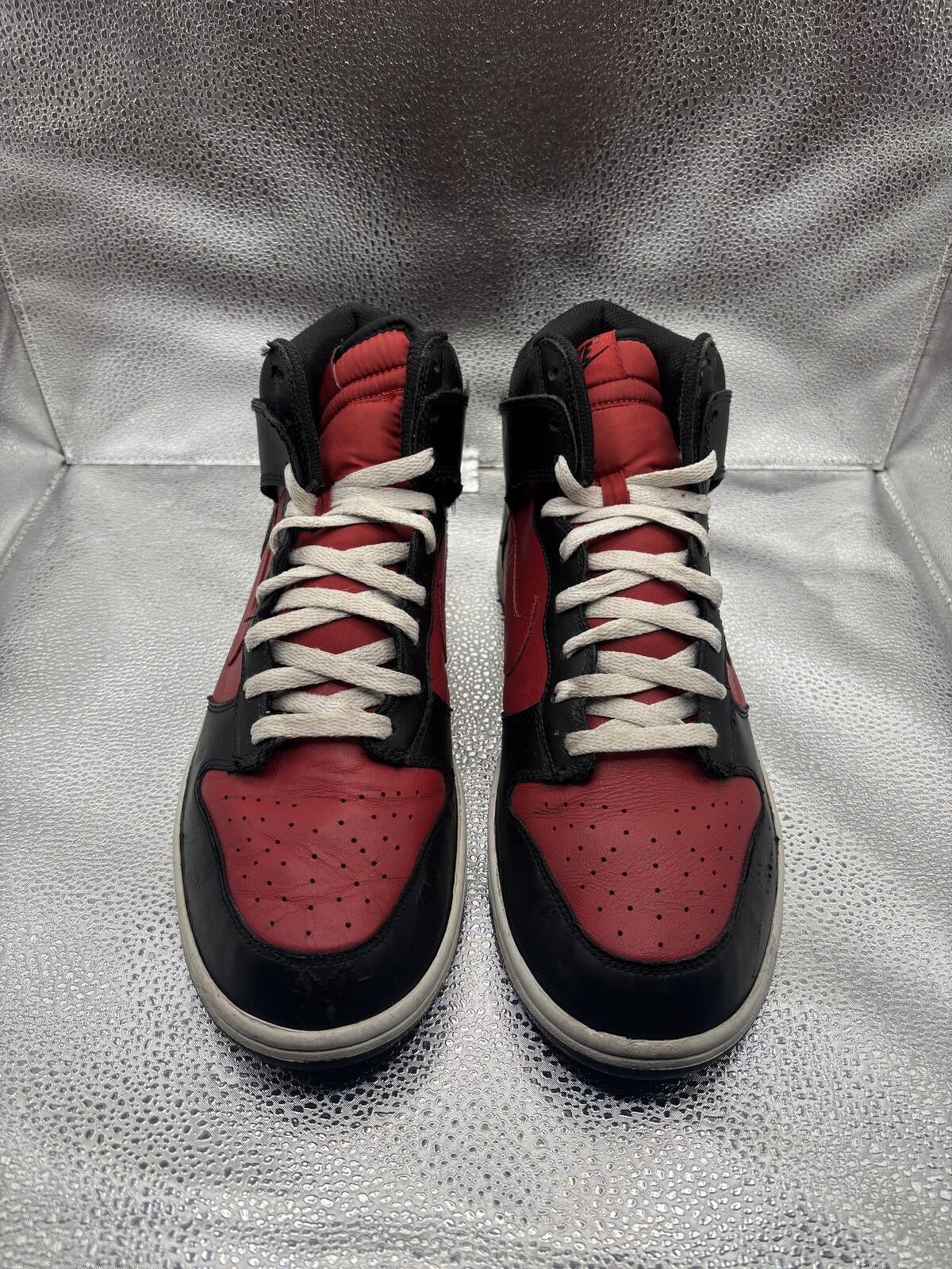 Nike Nike dunk high black red vintage Size US 12 / EU 45 - 2 Thumbnail