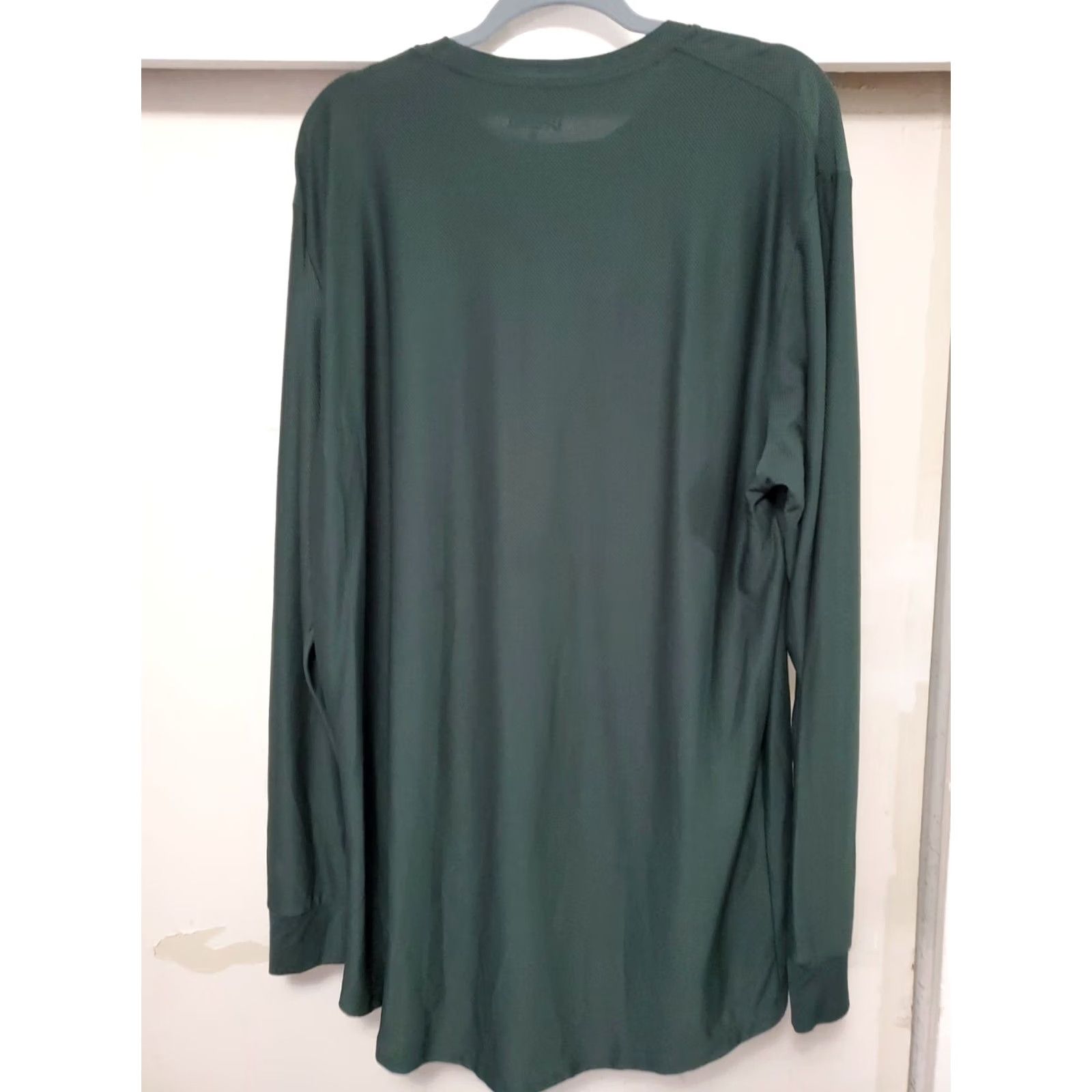 CO Duluth Trading Co Mens Pullover Longtail Green Knit Long Sleeve Shirt XL Green Knit Longtail Tee Mens Shirts Size US XL / EU 56 / 4 - 5 Thumbnail