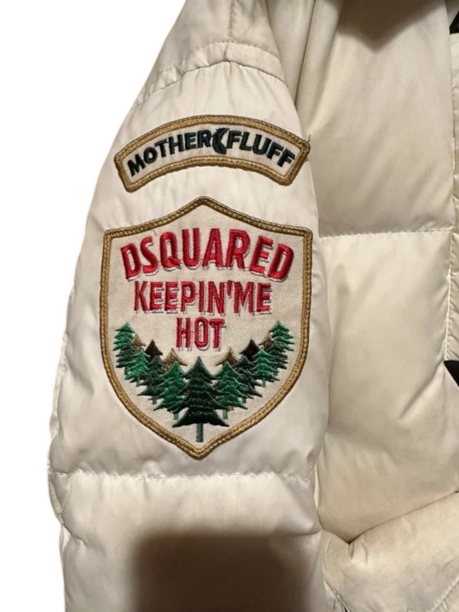 Dsquared2 Dsquared² “Fuckin' Freezing” Puffer Jacket w/ Fur Hood Size S / US 4 / IT 40 - 9 Thumbnail