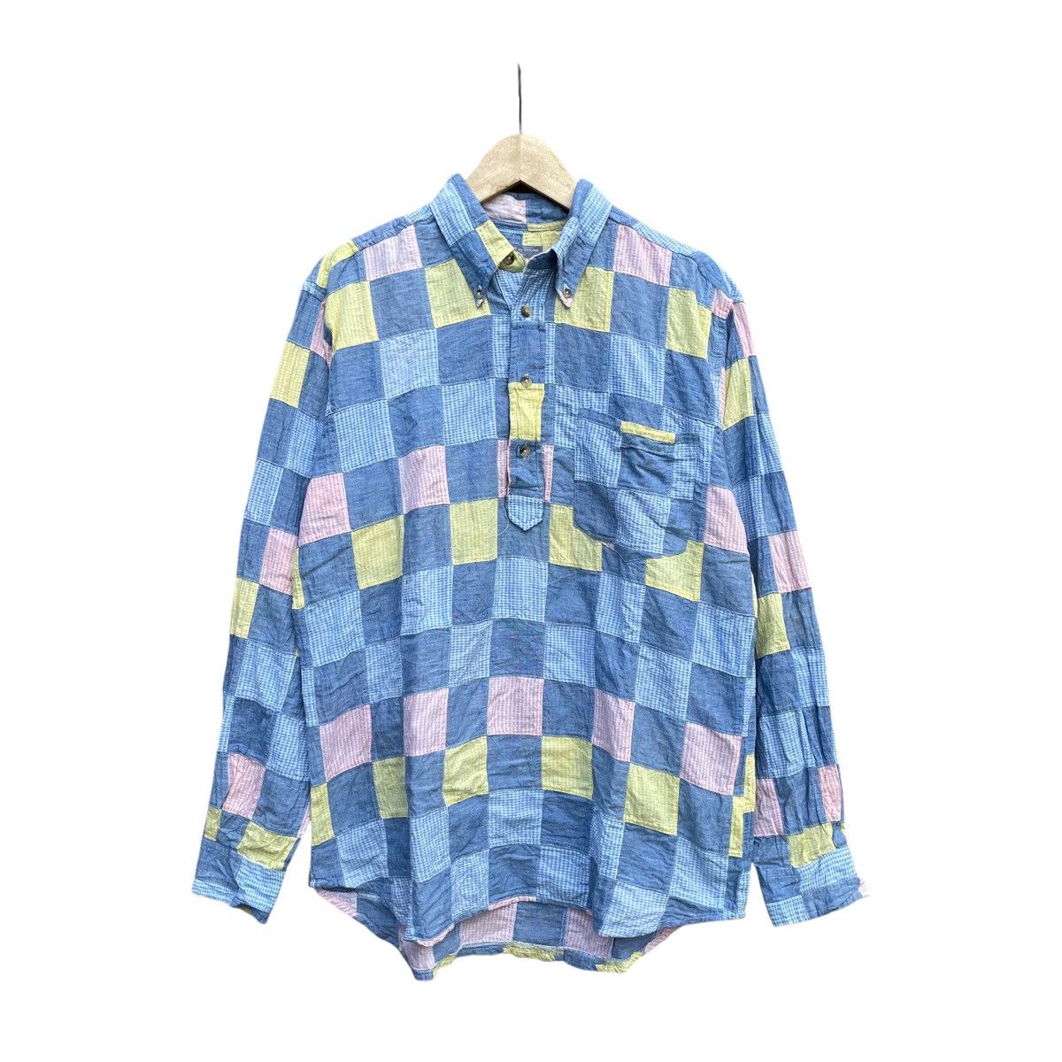 Comme des Garcons Homme Comme des garcons homme Pullover camp shirt patch work Size US L / EU 52-54 / 3 - 3 Thumbnail