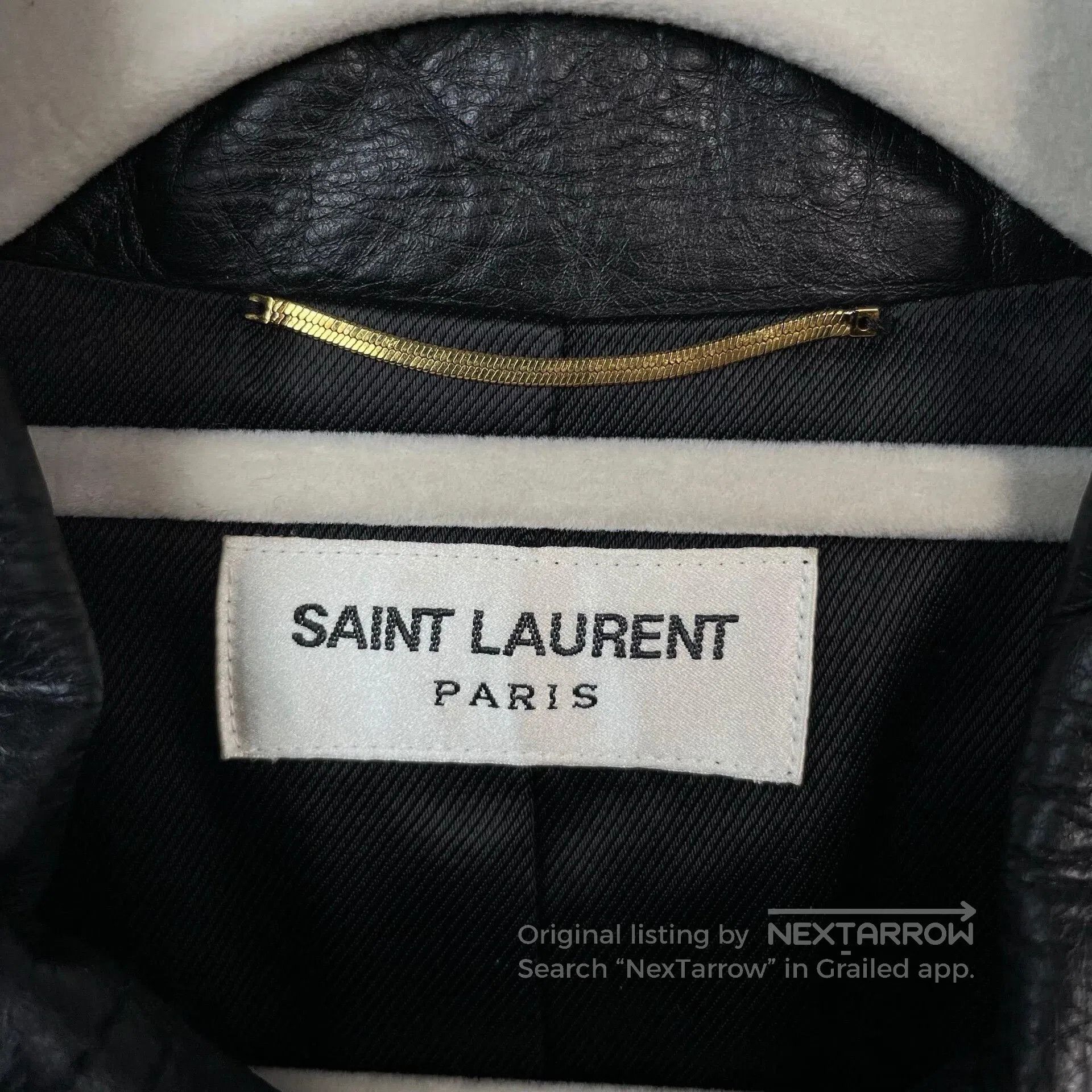 Saint Laurent Paris Saint Laurent Black Leather Jacket. Size XS / US 0-2 / IT 36-38 - 4 Thumbnail