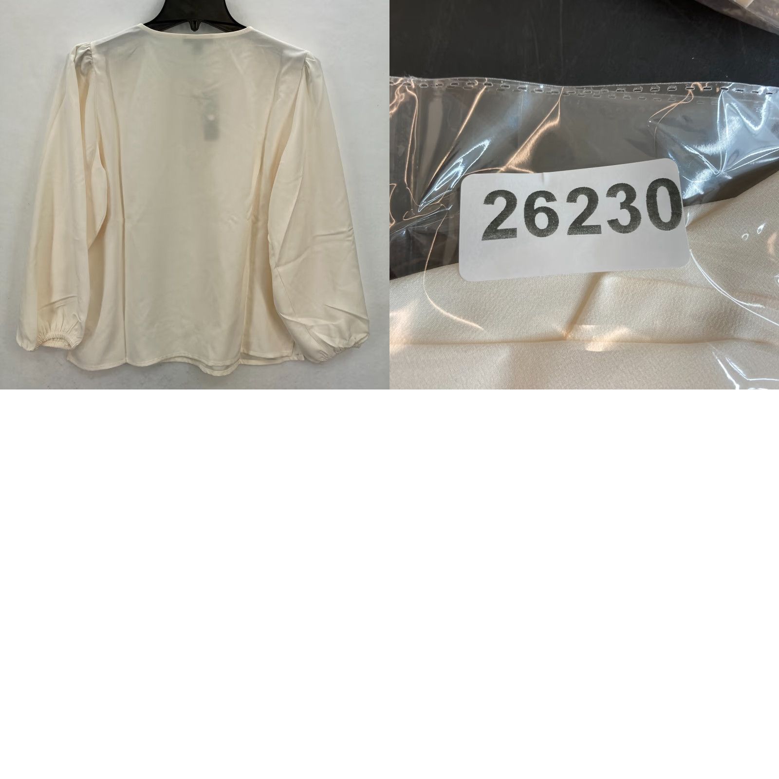 J.Crew **J.Crew Ivory Women's Petite Puff Sleeve Satin Crepe Top** User: J.Crew Ivory Women's Petite Puff Sleeve Satin Crepe Top Size M / US 6-8 / IT 42-44 - 9 Thumbnail