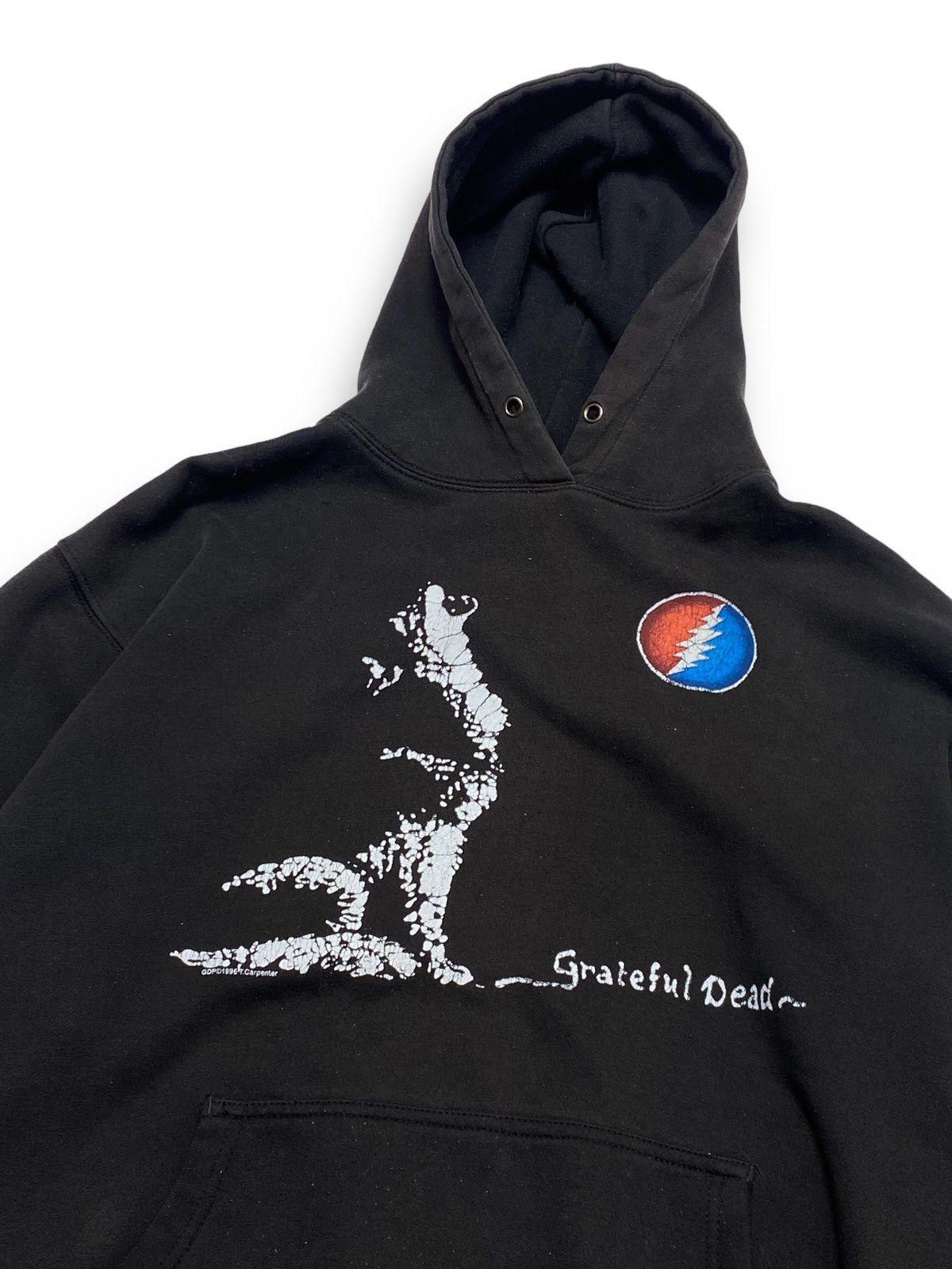 Band Tees 1996 Vintage GRATEFUL DEAD Black Hoodie Size US XL / EU 56 / 4 - 2 Thumbnail