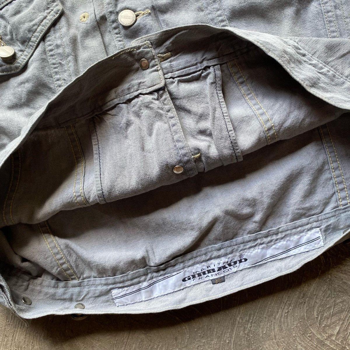 Marithe + Francois Girbaud × Vintage ❌SOLD❌ Vtg Marithe Francois Girbaud Trucker Denim Jacket Size US M / EU 48-50 / 2 - 7 Thumbnail