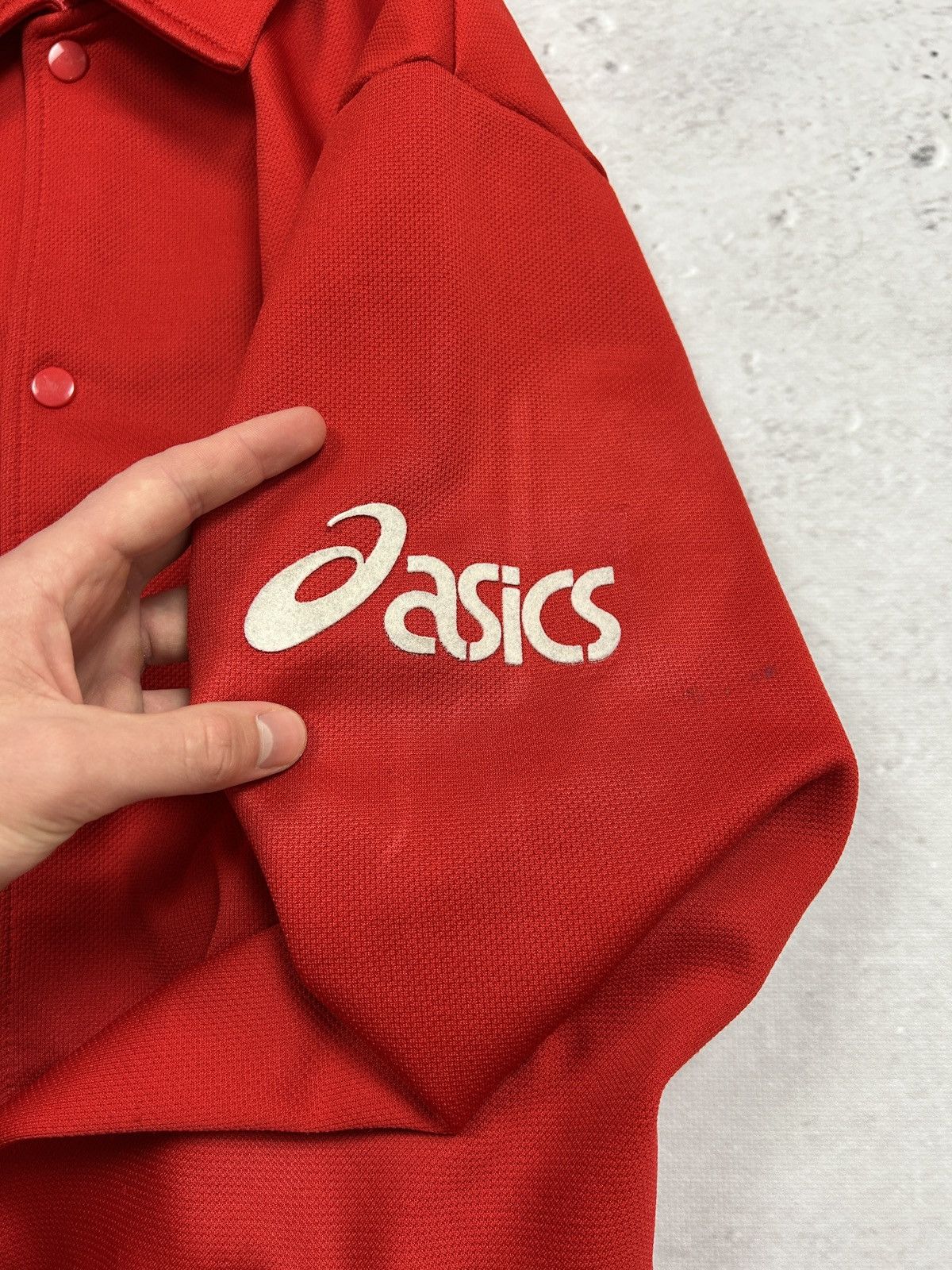 Asics × Japanese Brand × Vintage 🔥RARE VINTAGE ASICS MADE IN JAPAN RED BAGGY TRACK SUIT 80s🔥 Size US L / EU 52-54 / 3 - 11 Thumbnail