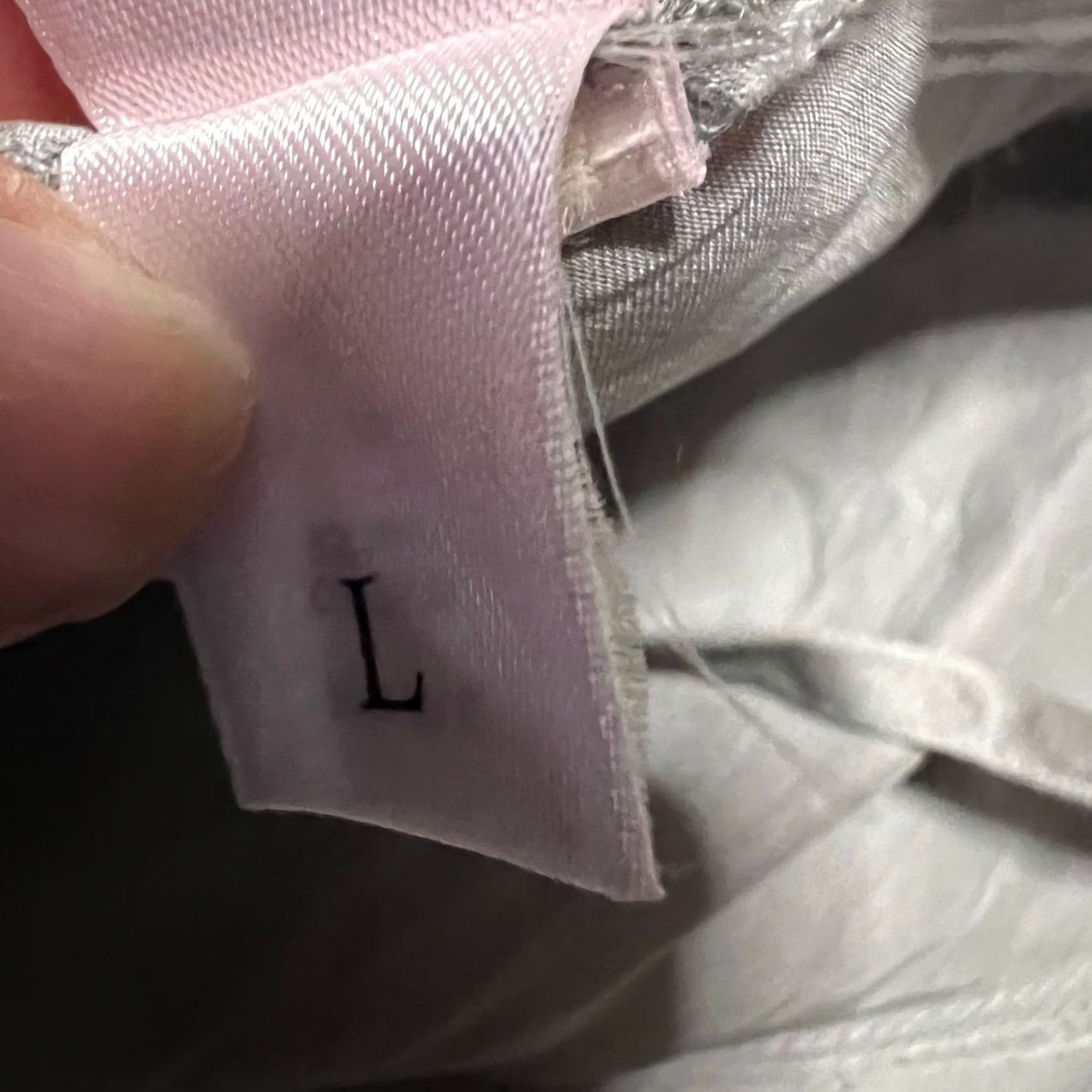 Victoria's Secret Victoria's Secret Dress Womens Large Silk Slip Silver Gray Mini Tank L Dress Slip Womens Silver Gray Short Tank Style Shirt? Size L / US 10 / IT 46 - 7 Thumbnail