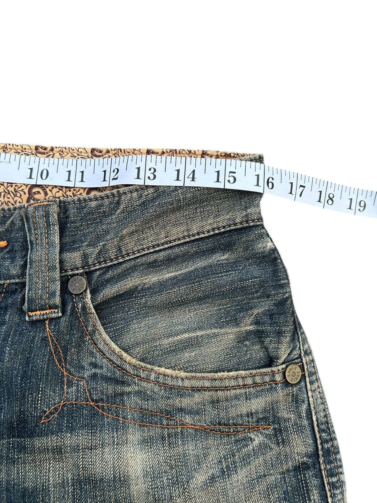 Kapital Vintage Edwin Rusty Mudwash Distressed Denim Jeans Size US 32 / EU 48 - 18 Thumbnail