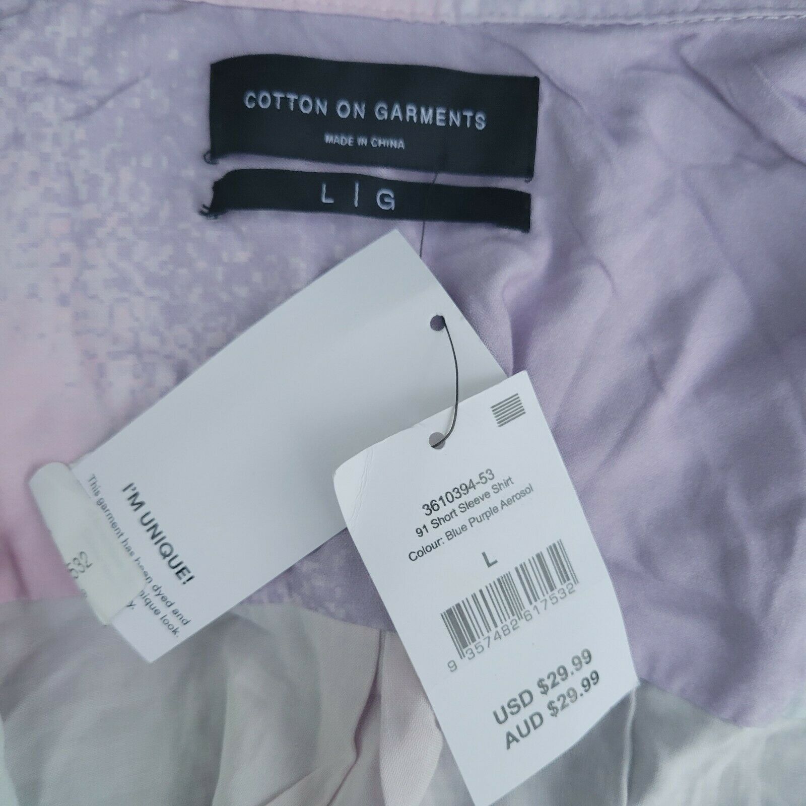 Cotton On Men's Cotton On Short Sleeve Shirt. Large Size US L / EU 52-54 / 3 - 5 Thumbnail