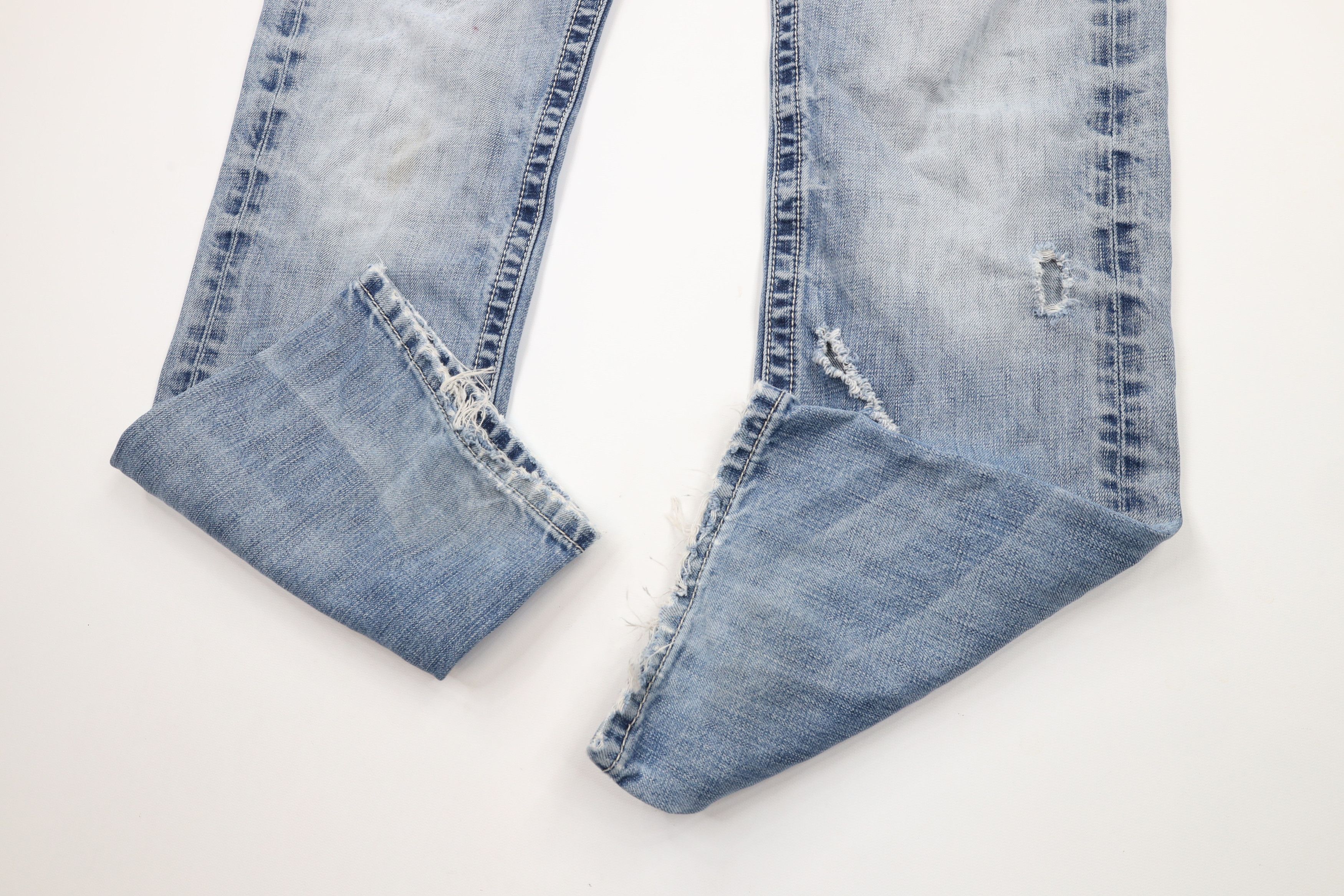 Affliction × Vintage Buckle BKE Affliction Blake Thick Stitch Cross UFC MMA Jeans Size US 32 / EU 48 - 7 Thumbnail