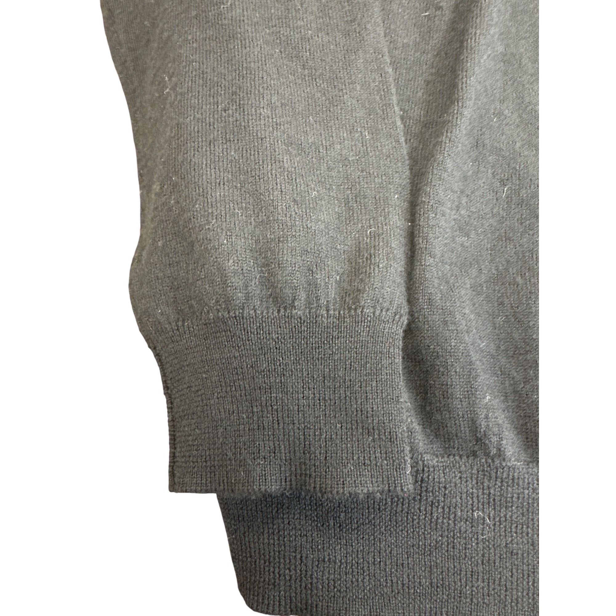 Calvin Klein Calvin Klein Mens Black Merino Wool V-Neck Sweater L/G SKU 7 Size US L / EU 52-54 / 3 - 2 Thumbnail