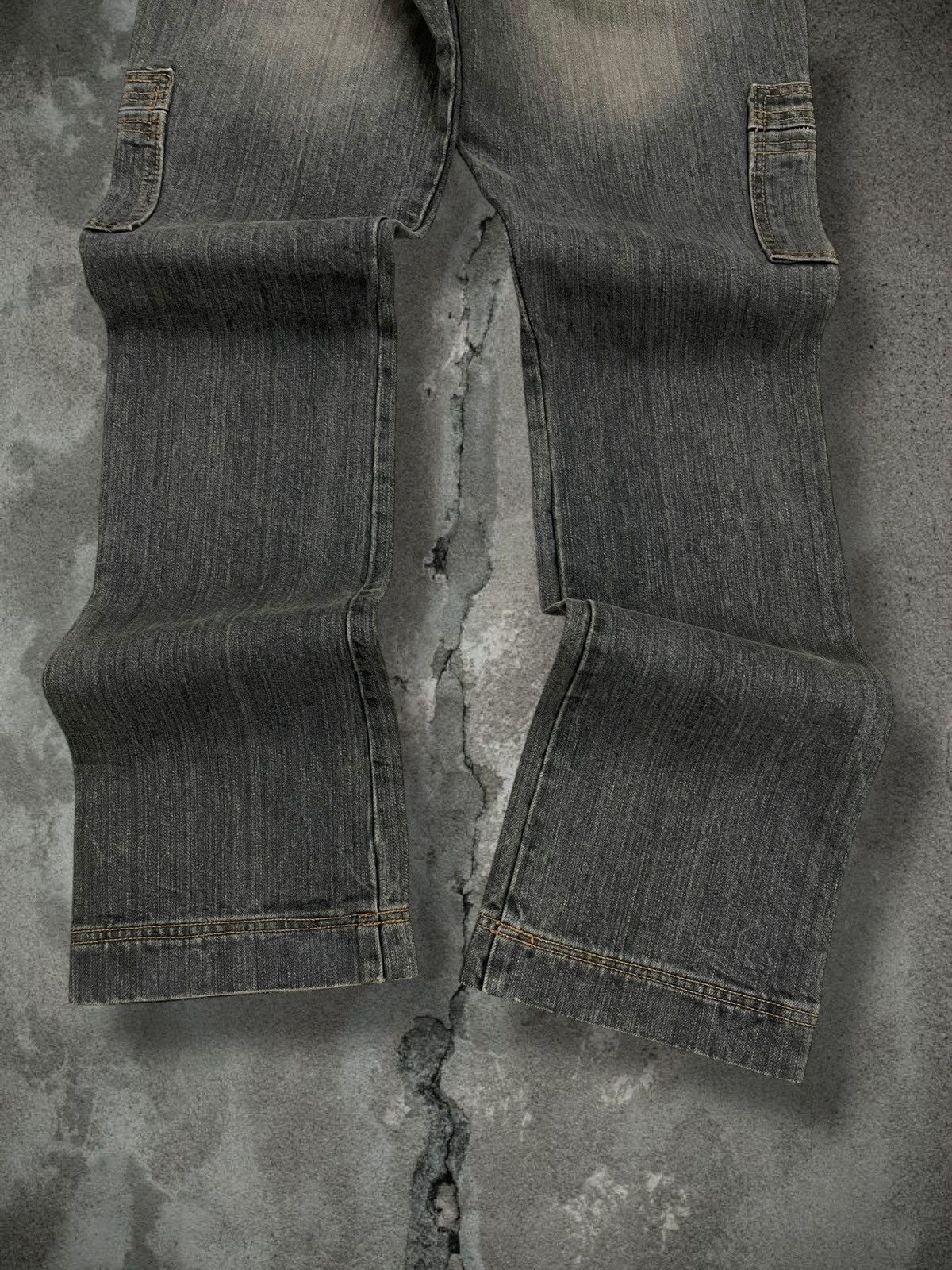 Japanese Brand Vintage 1990s Designer Japan Edge On All Green Mudwash Denim Size US 29 - 10 Thumbnail