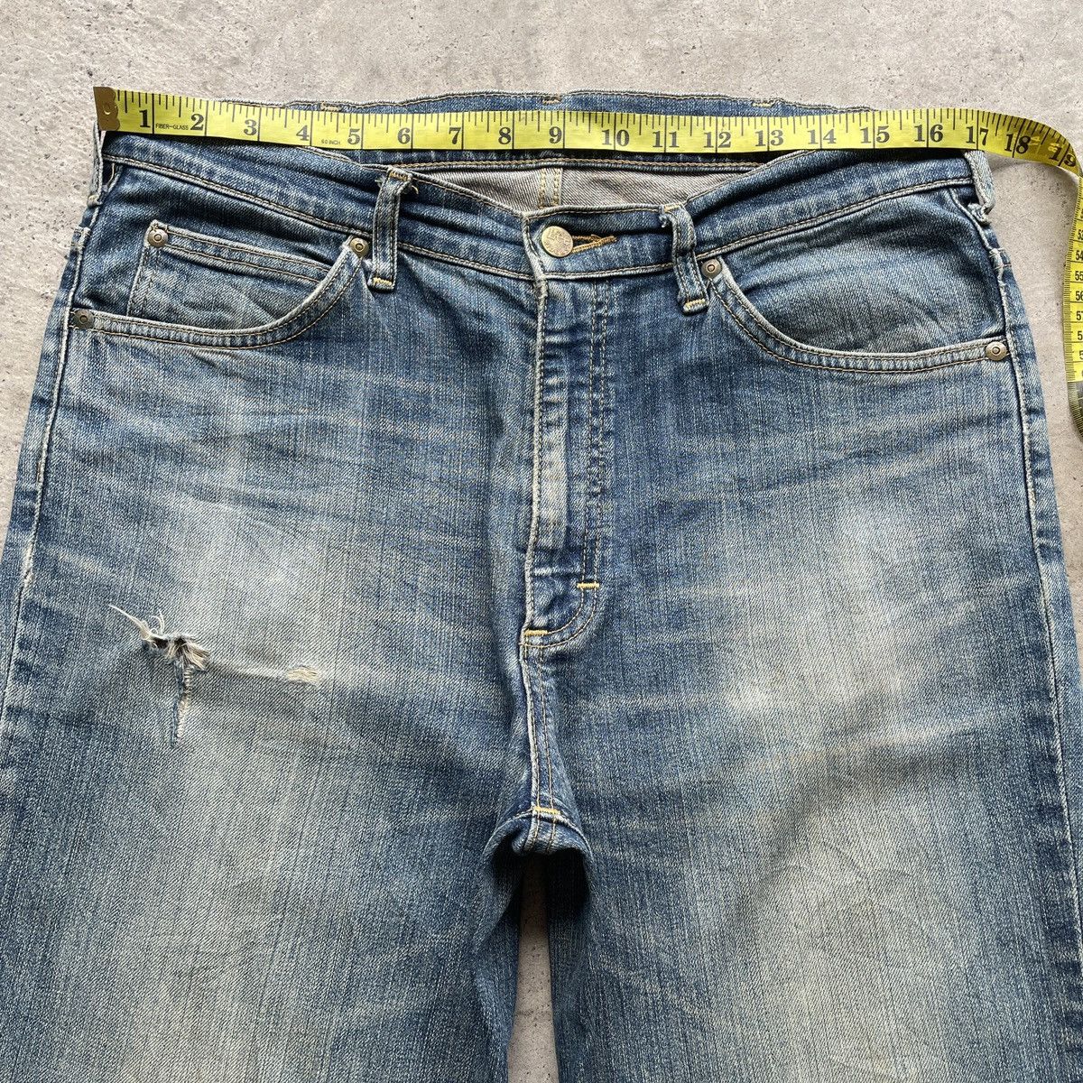 Japanese Brand Vintage Japan 🇯🇵 Lee Jeans Faded Denim Pants RUSTY W33x30 Size US 33 - 5 Thumbnail
