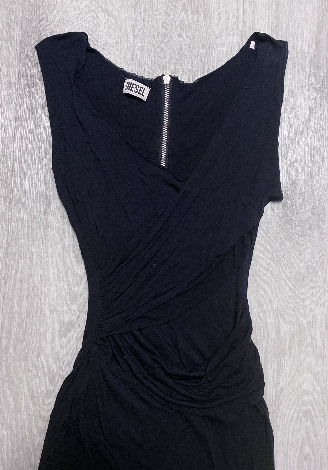 Diesel Diesel Avantgarde Archive Distressed Sleeveless Ruffle Dress Size XS / US 0-2 / IT 36-38 - 10 Thumbnail