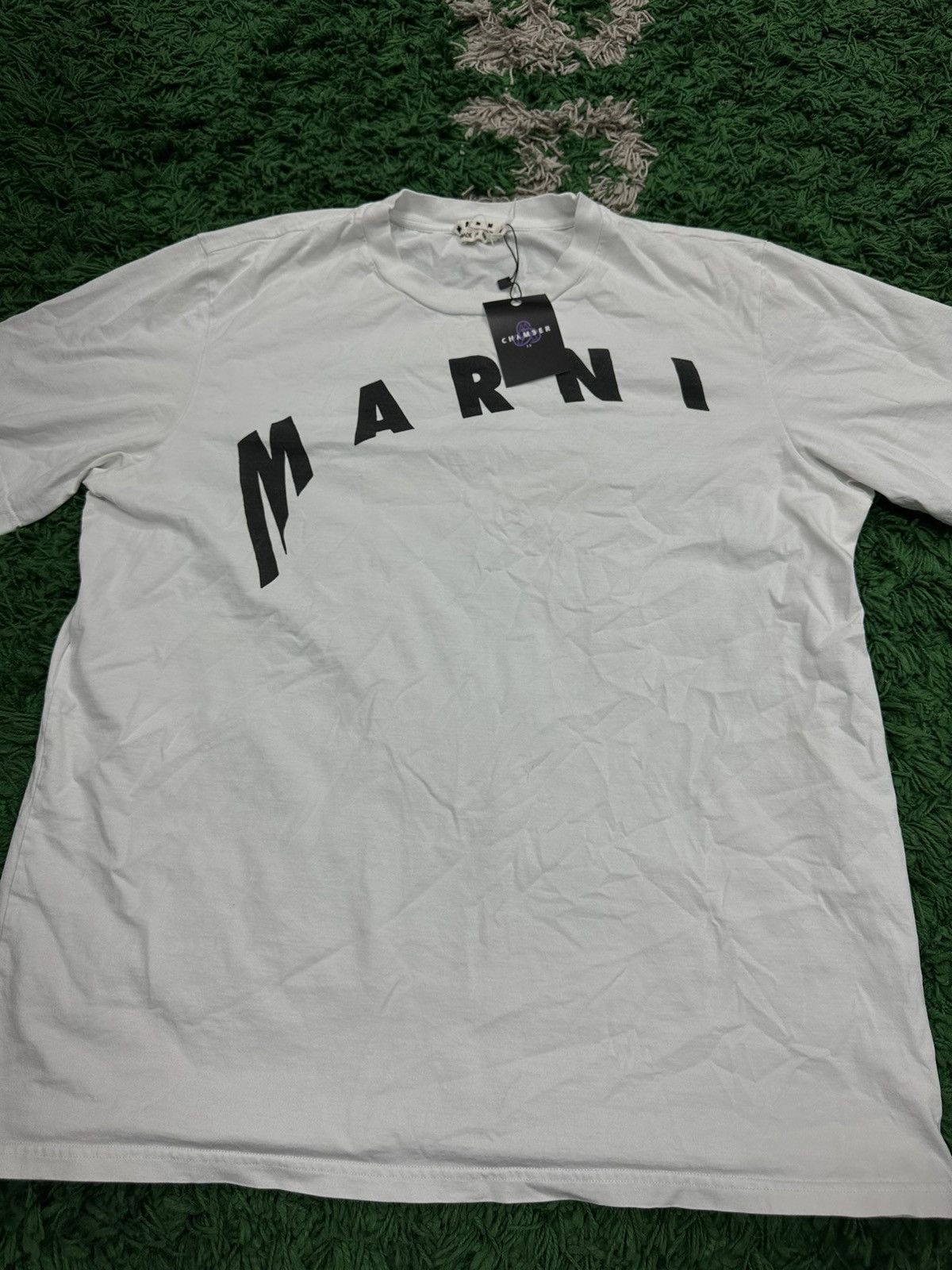 Marni Marni Tee T Shirt White Black Size US L / EU 52-54 / 3 - 1 Thumbnail