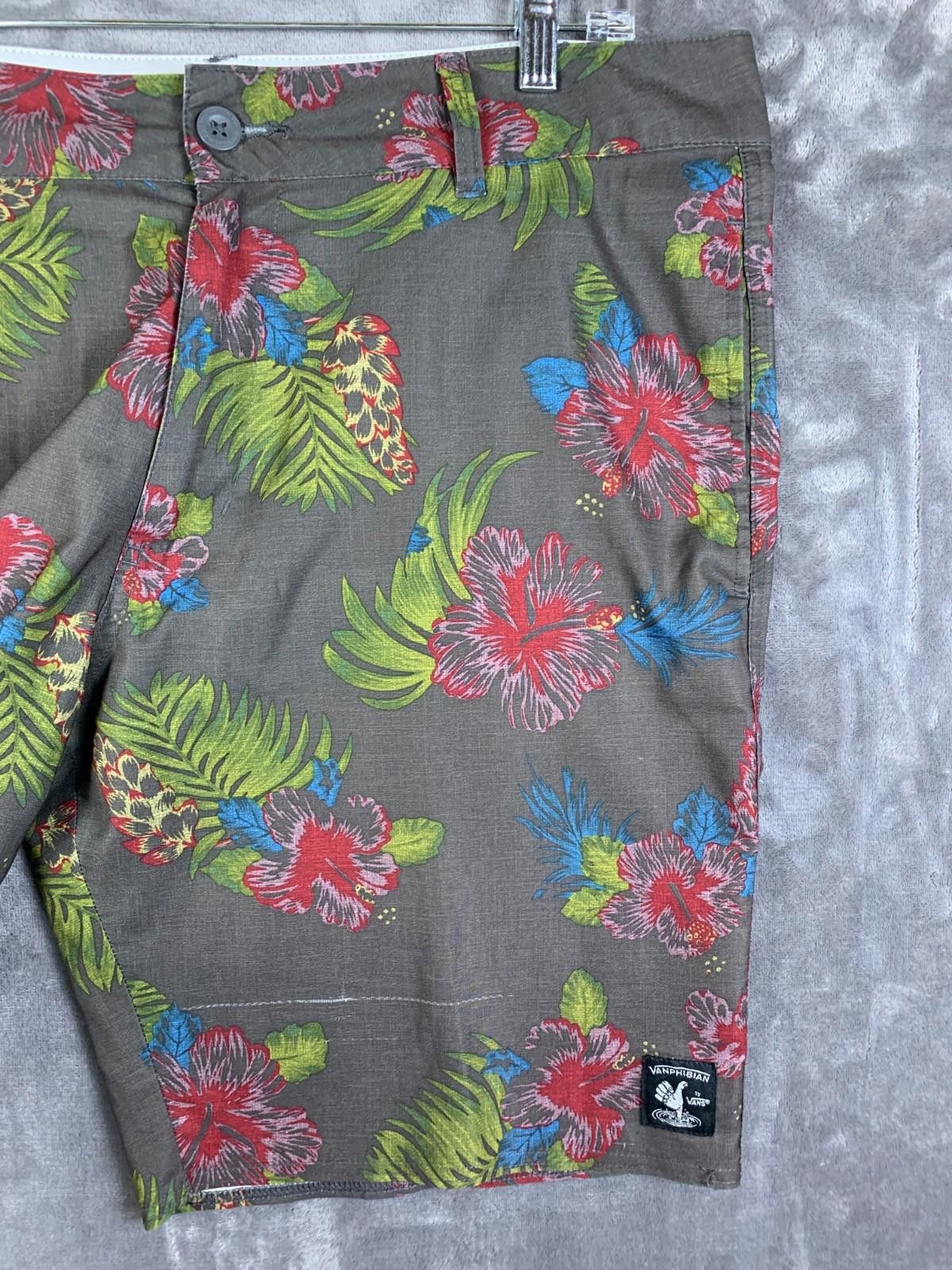 Designer Vanphibian Vans Hybrid Shorts Mens 36 Floral Quick Dry (280) Size US 36 / EU 52 - 4 Thumbnail