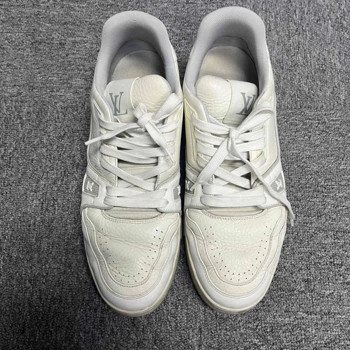 Louis Vuitton Louis Vuitton Trainer White Low-Top Fashion Sneakers -2508 Size US 9.5 / EU 42-43 - 2 Thumbnail