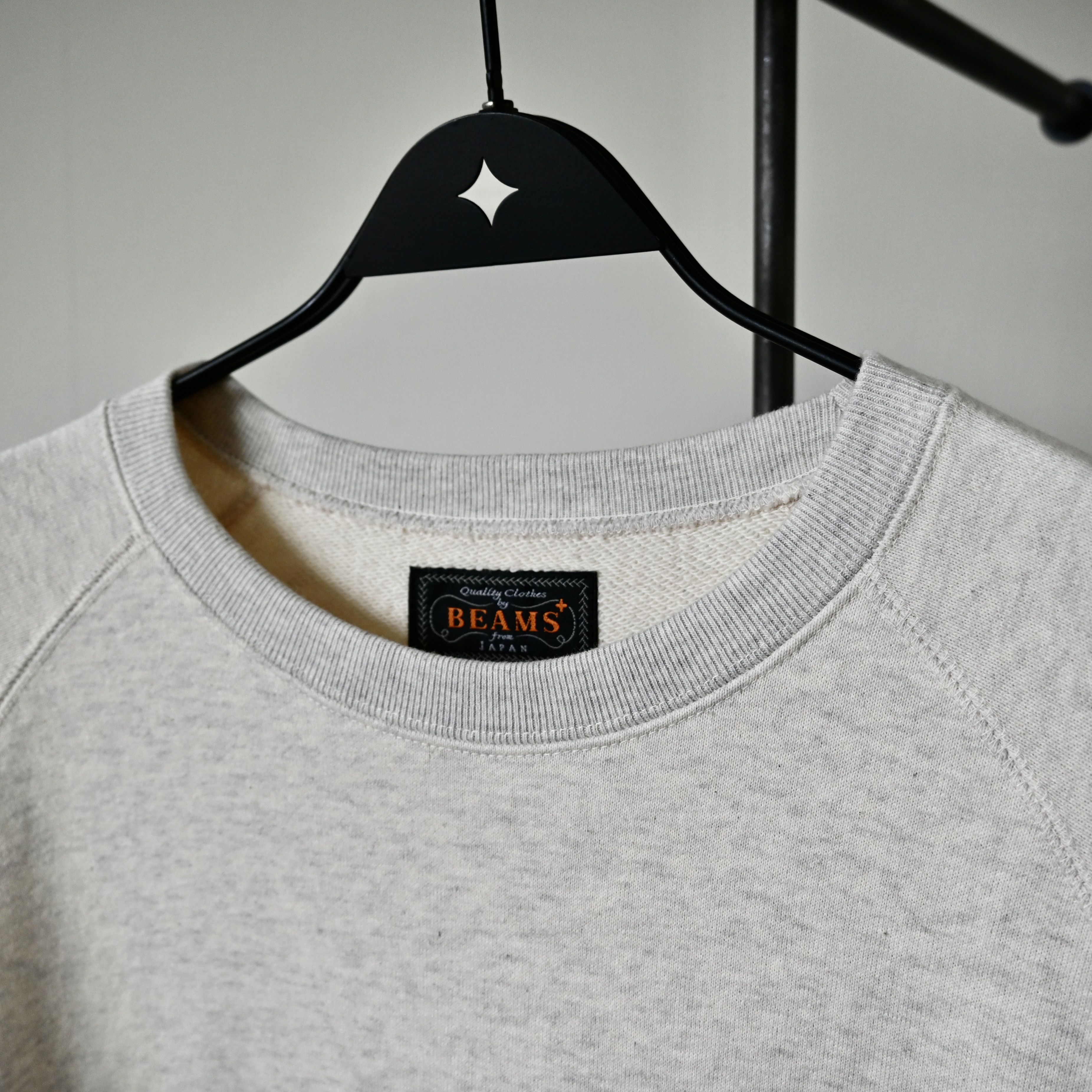 Beams Plus BEAMS Plus "Cut-off" S/S sweatshirt, Oatmeal, made in Japan Size US XL / EU 56 / 4 - 7 Thumbnail