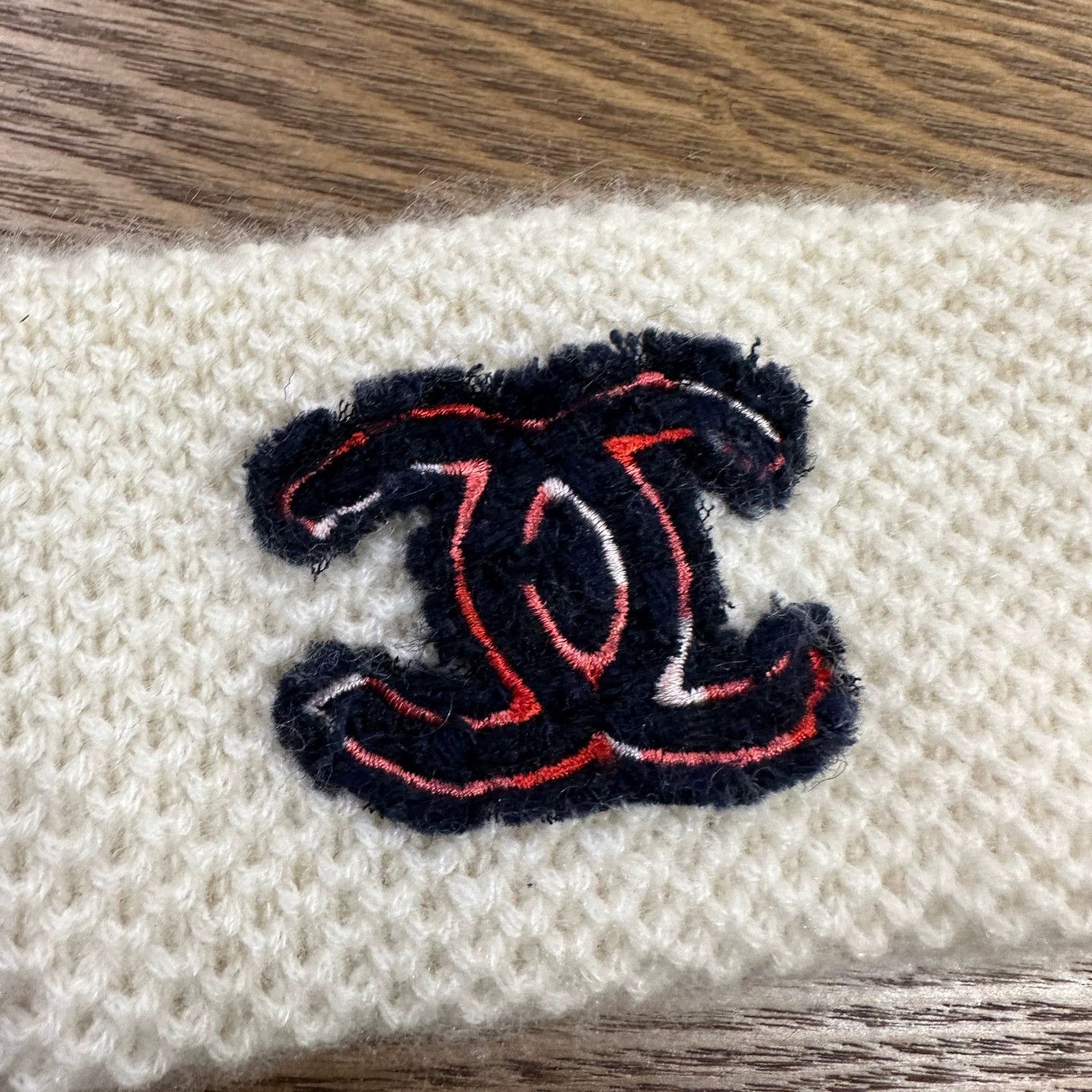 Chanel Chanel jan733 cashmere knit logo headband Size ONE SIZE - 6 Thumbnail