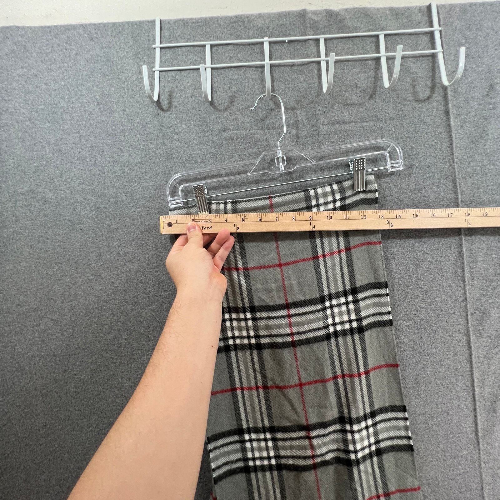 Other 100% Cashmere Gray Checked Scarf made in Scotland Size ONE SIZE - 5 Thumbnail