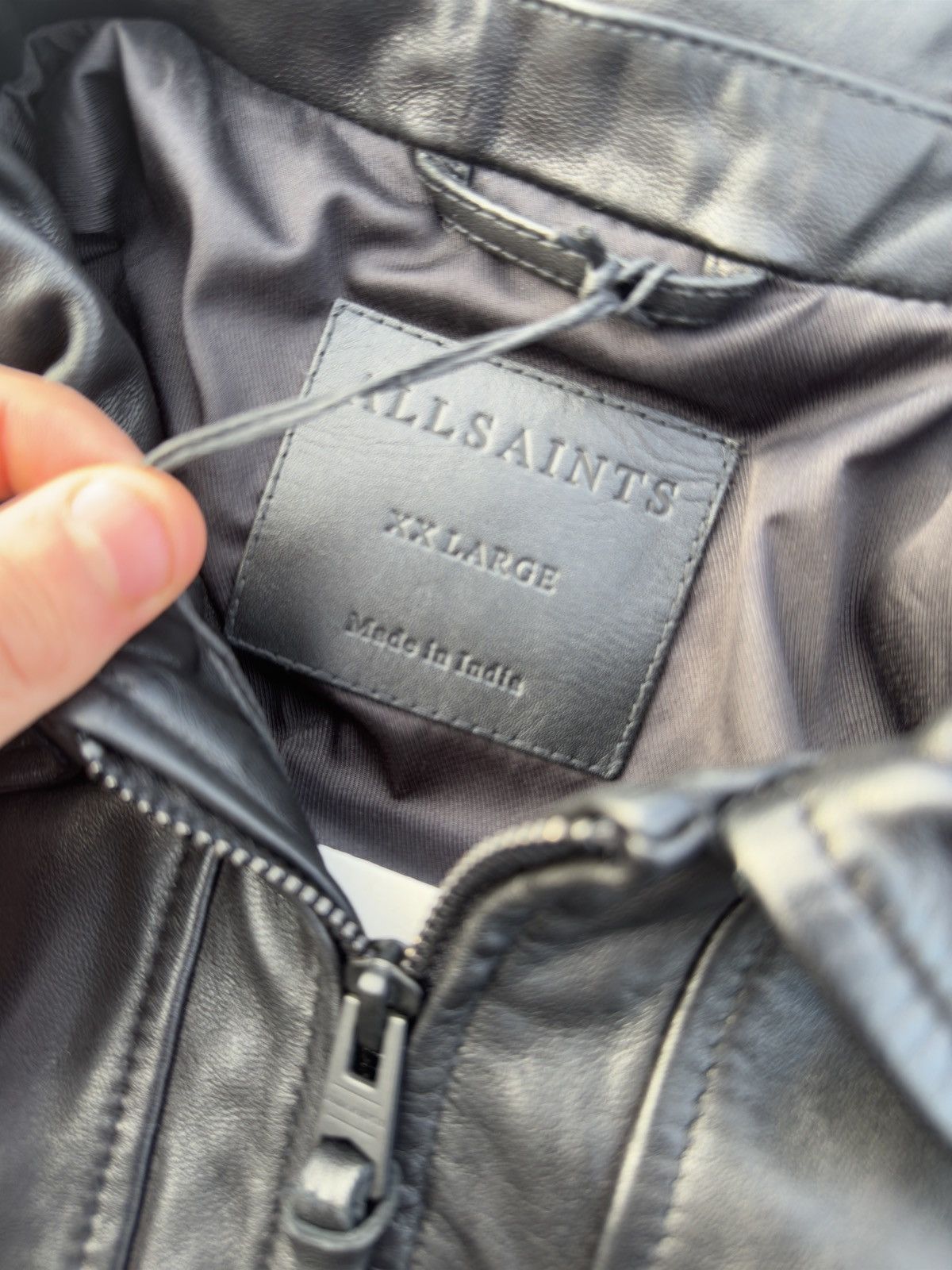 Allsaints All Saints Leather Jacket Size US L / EU 52-54 / 3 - 4 Thumbnail