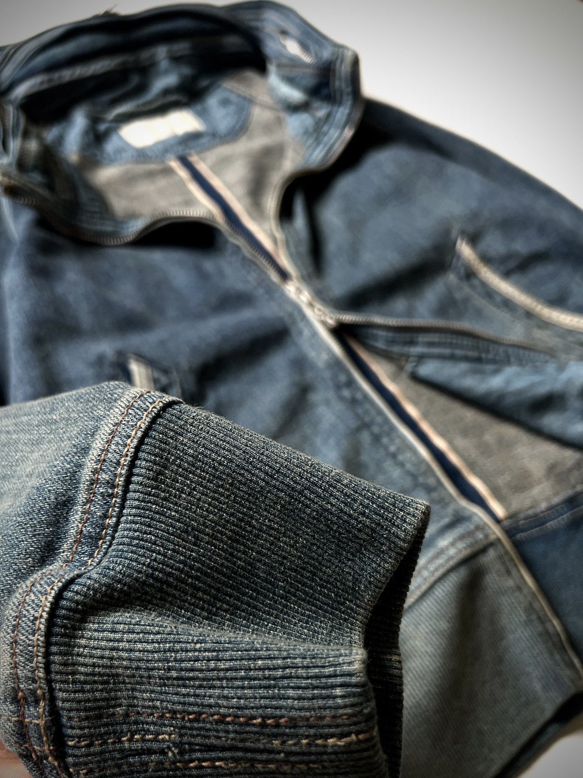 Japanese Brand G.O.A Apocalypse Mud Wash Selvedge Bono Hooded Denim Jacket Size US S / EU 44-46 / 1 - 8 Thumbnail