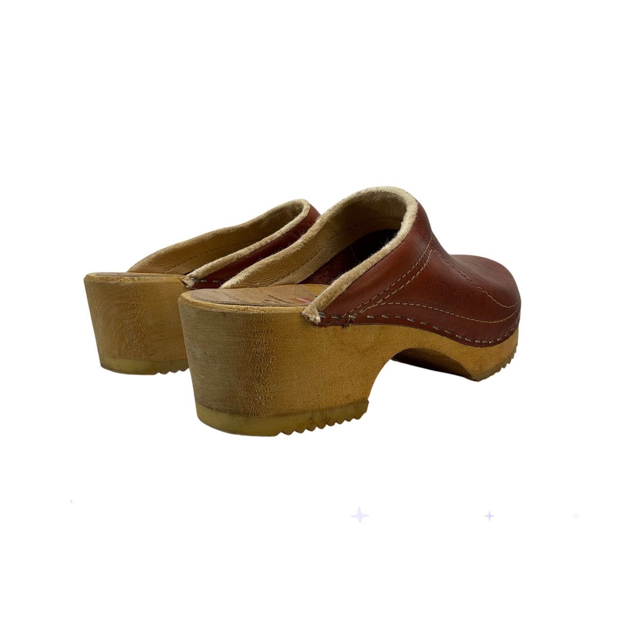 & Other Stories Olaf Daughters Vintage 70s Swedish Wooden Clogs Size 37 Size US 6.5 / IT 36.5 - 6 Thumbnail