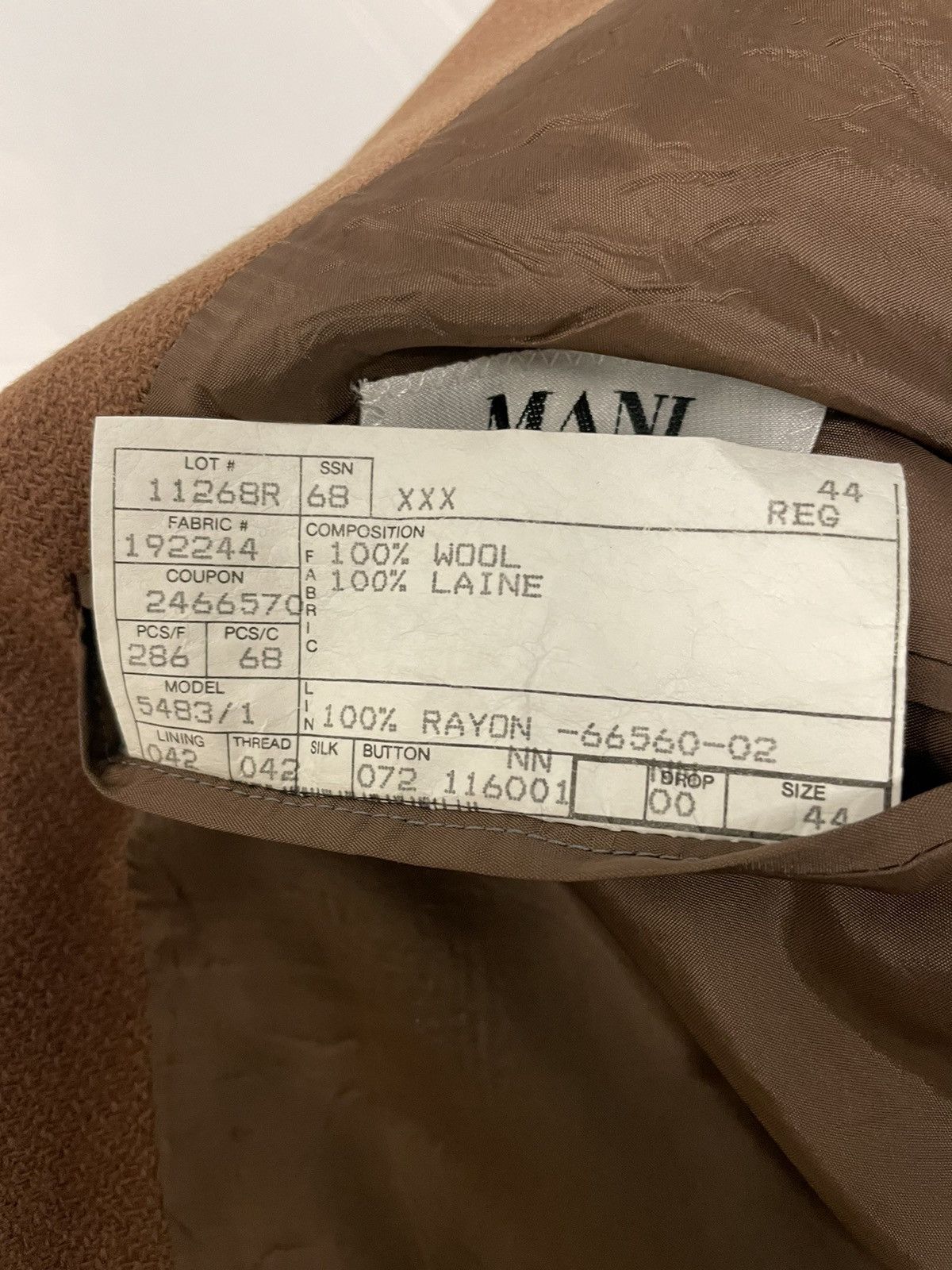Giorgio Armani × Vintage Low Gorge Wool Jacket Size 44R - 5 Thumbnail