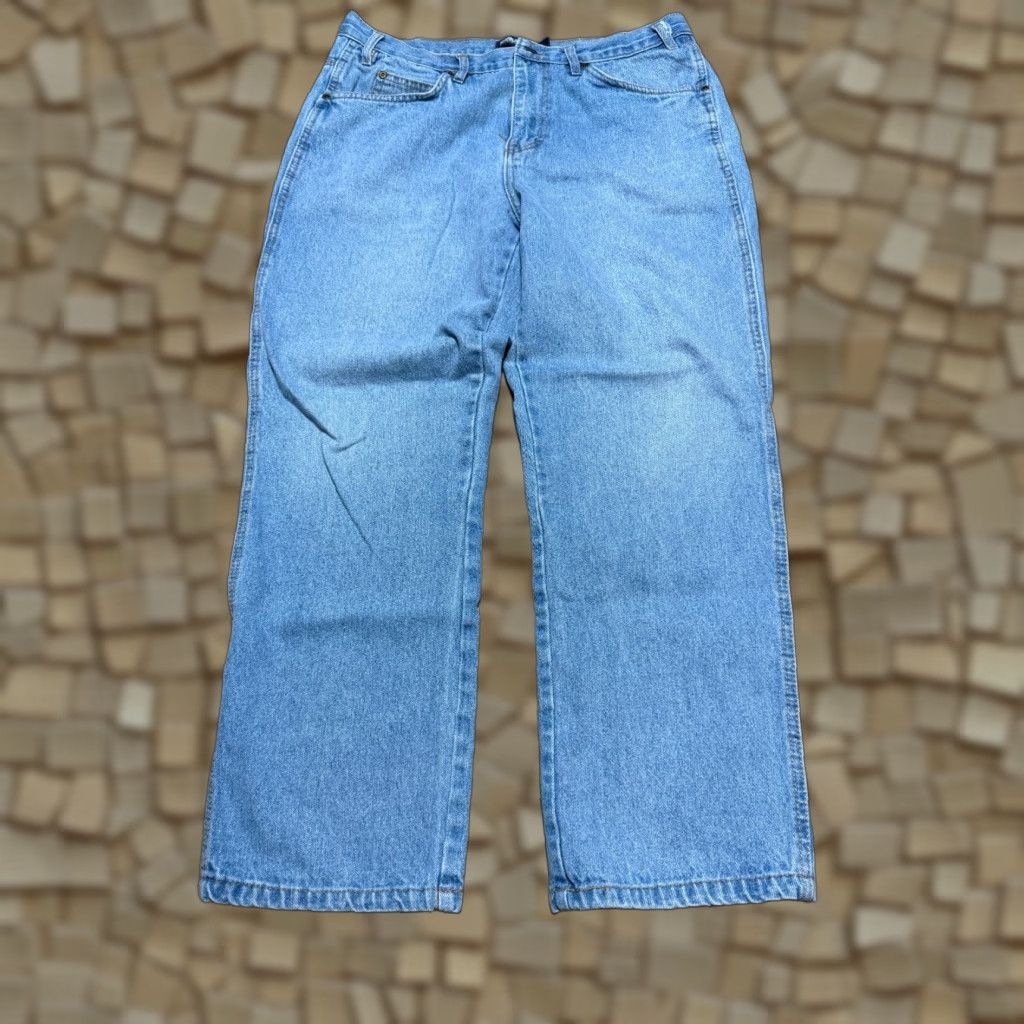 Commission Mission Jeans, Denim, Straight Leg, 5-Pocket, Men's Size 38/30, Blue, 30 Inseam, Regular Rise Size US 38 / EU 54 - 1 Thumbnail