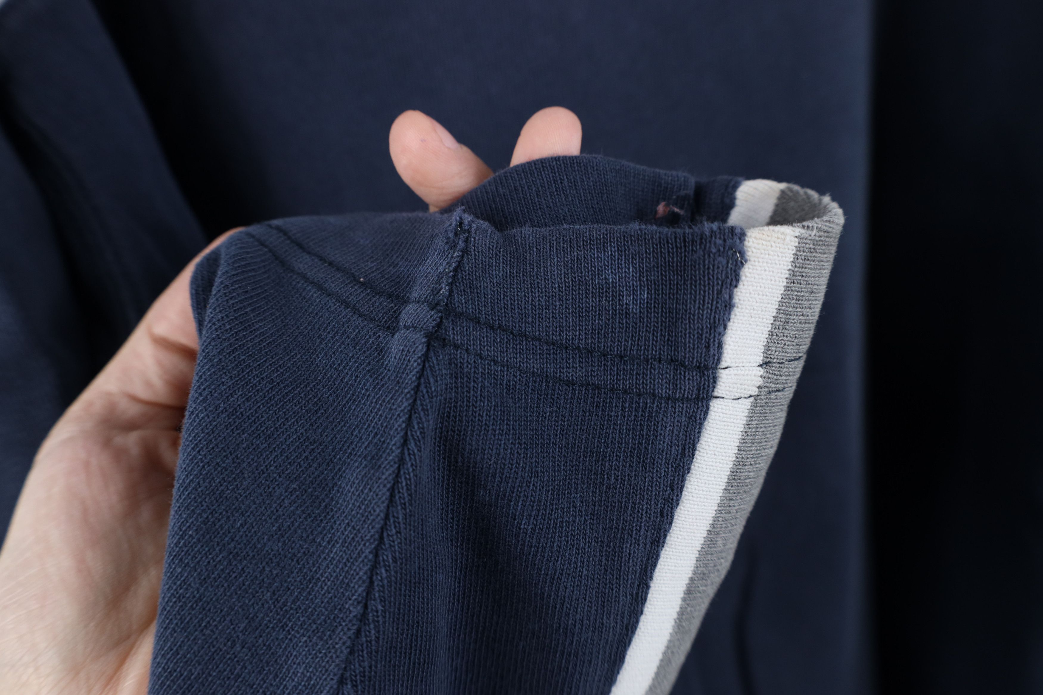 Gap Vintage 90s Gap Block Ribbed Knit Long Sleeve T-Shirt Blue Size US XL / EU 56 / 4 - 8 Thumbnail