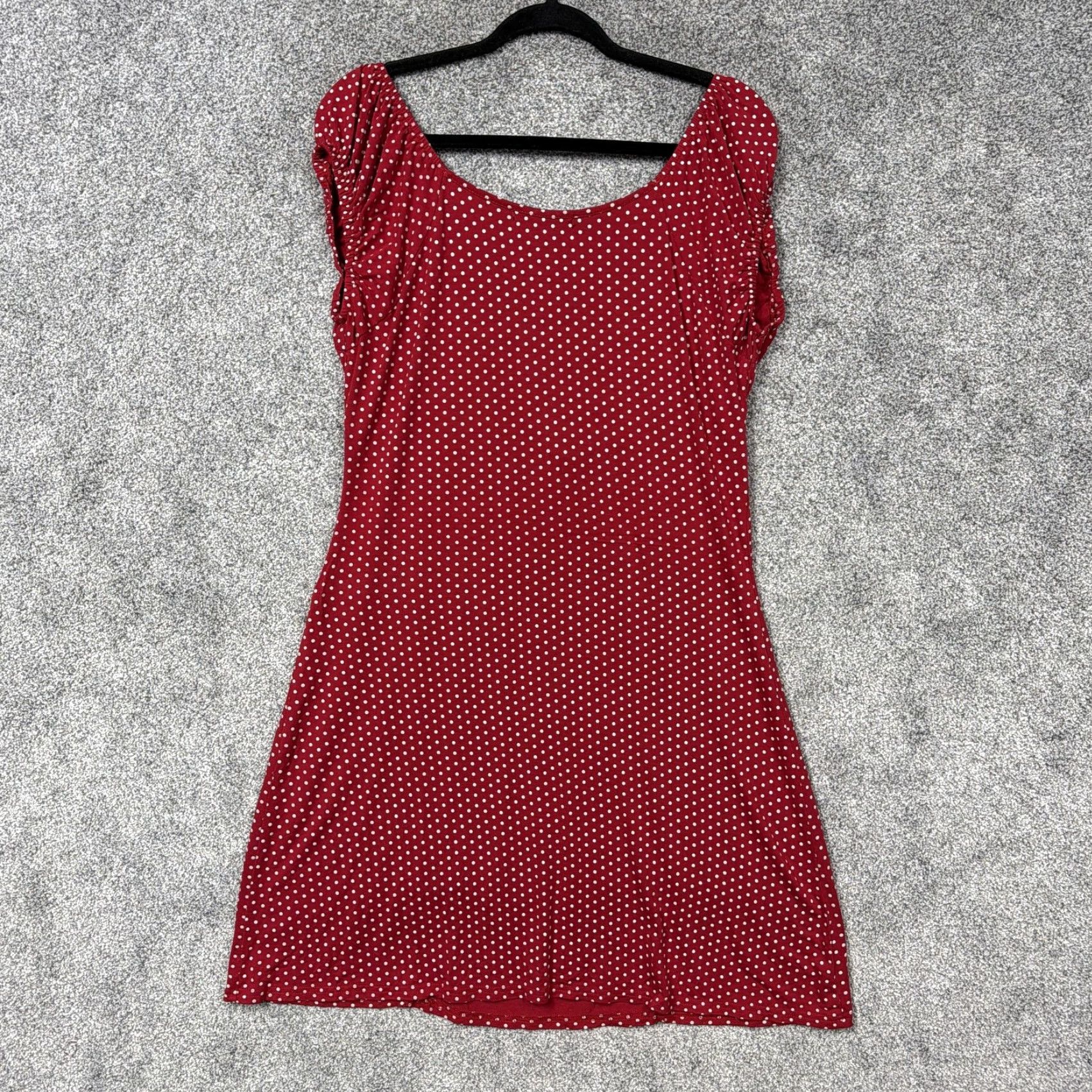 Vintage The Pyramid Collection Dress Women M Red Polka Dot Fit Flare Bow Retro Size M / US 6-8 / IT 42-44 - 6 Thumbnail