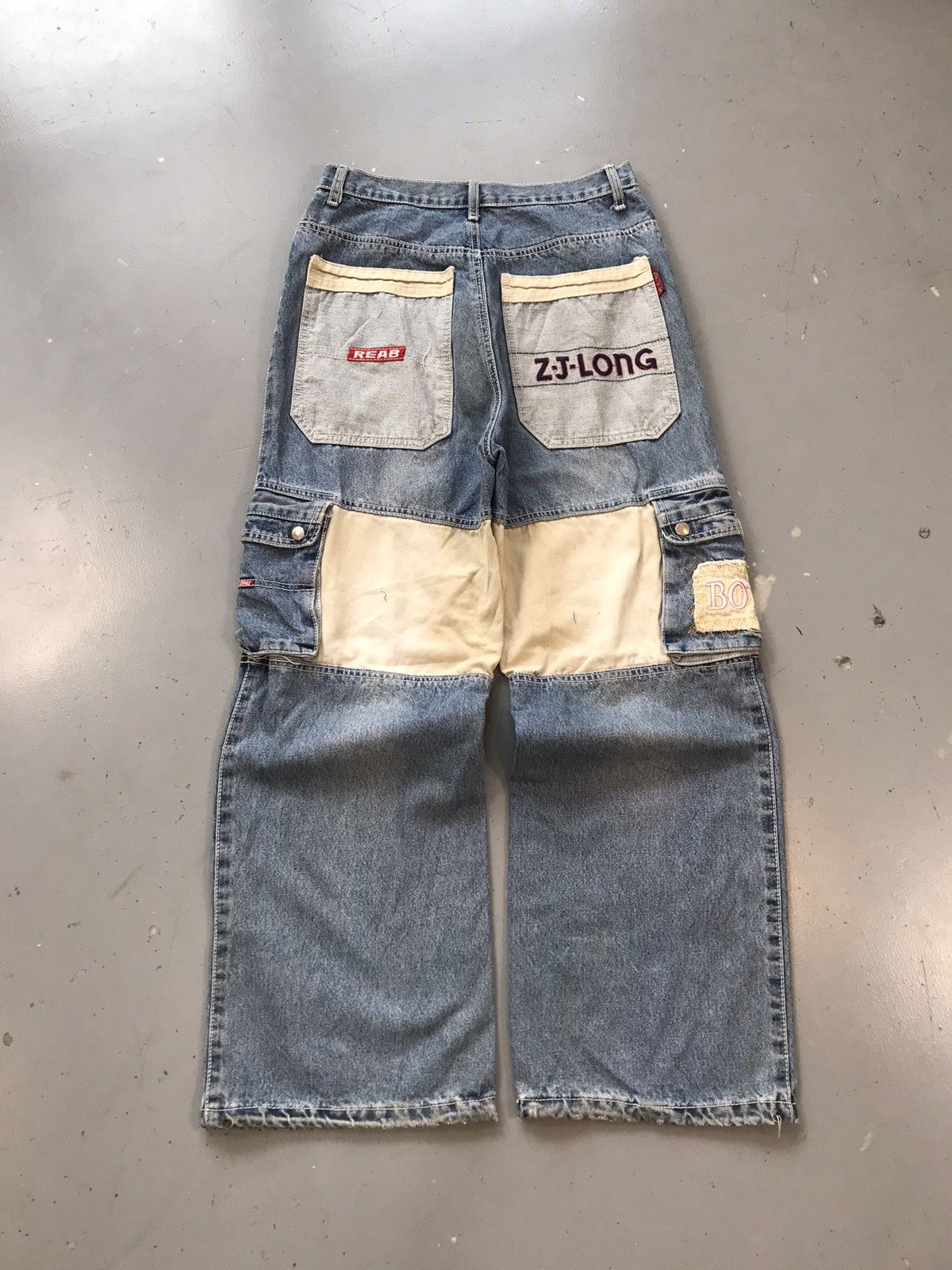 Vintage Vintage reab ZJ long multiple pockets baggyfit cargodenim Size US 30 / EU 46 - 1 Thumbnail