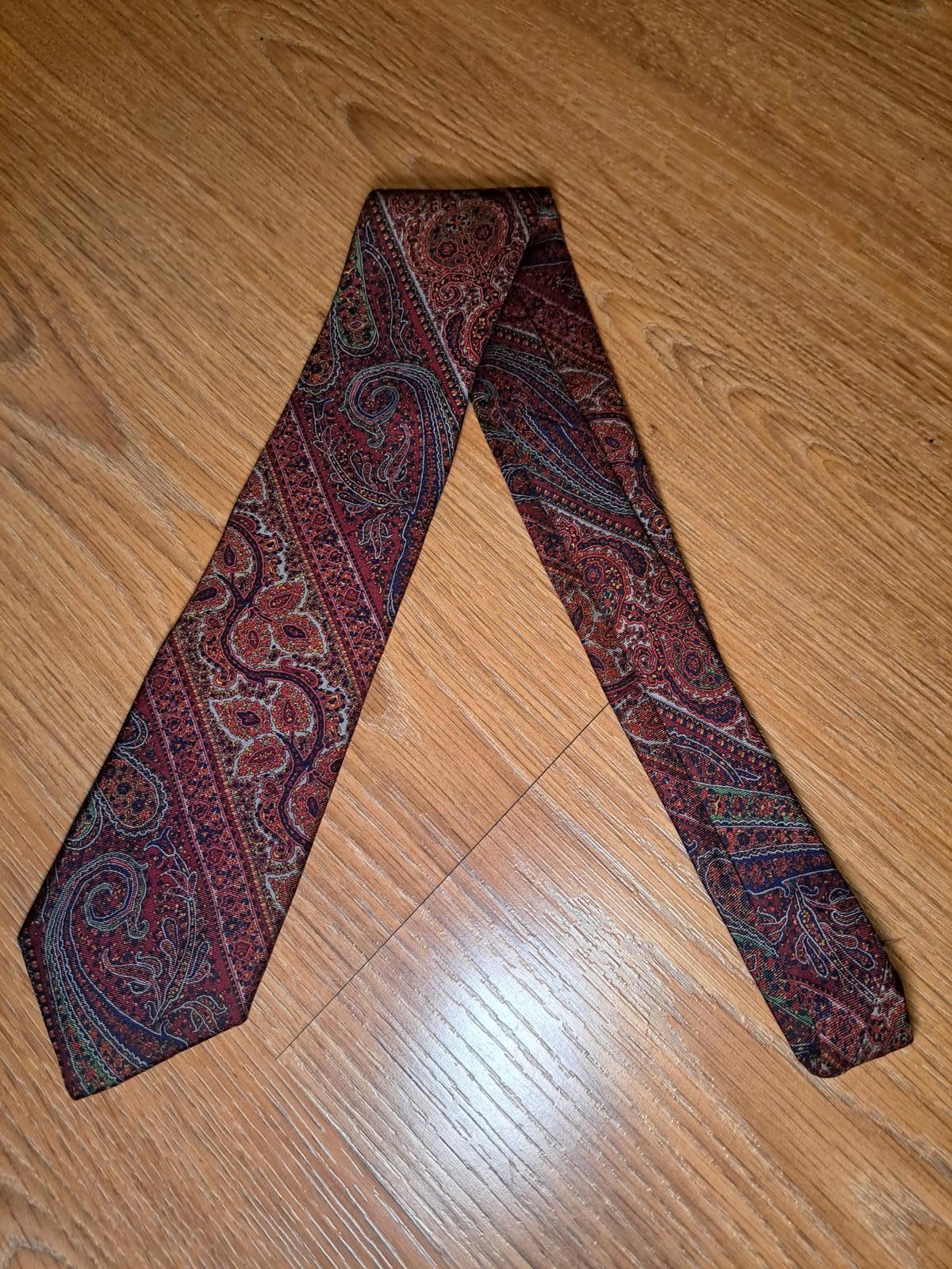 Other VINTAGE Liberty of London Silk Tie Red Floral Paisley Size ONE SIZE - 5 Thumbnail