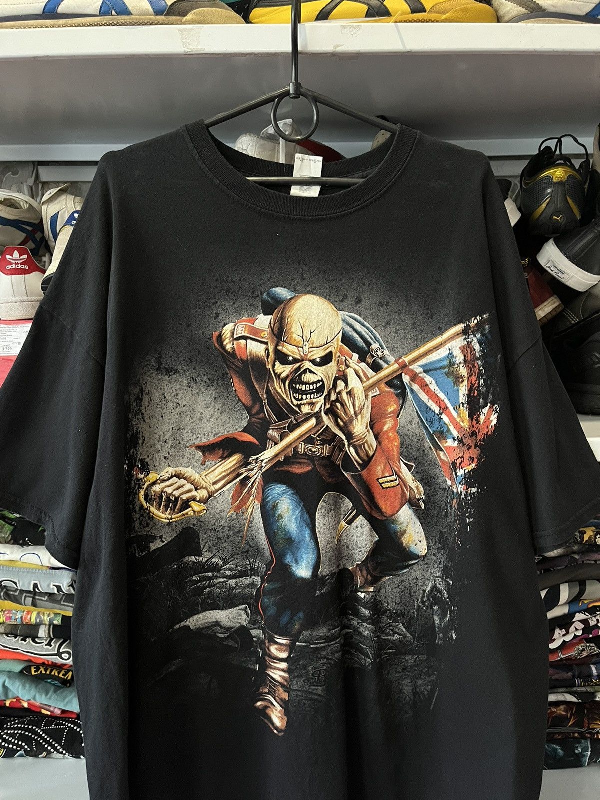 Band Tees Vintage Iron Maiden T-Shirt The Trooper 2013 Band Rock Y2K Size US XXL / EU 58 / 5 - 2 Thumbnail