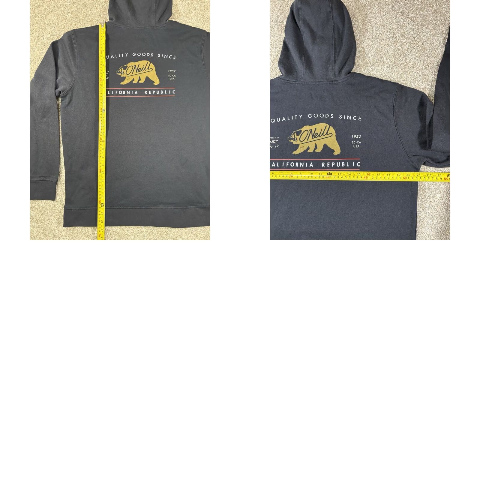 O'Neill VINTAGE Y2K O’Neill Hooded Sweatshirt Logo & Pocket Black Size Medium Mens Hoodie Size US M / EU 48-50 / 2 - 8 Thumbnail