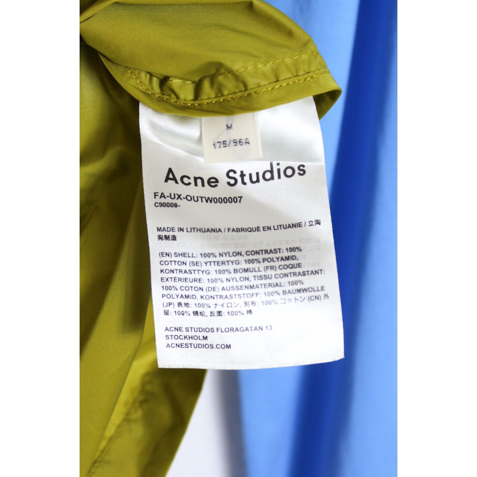 Acne Studios Acne Studios Contrast Windbreaker Face Logo Jacket size M Size US M / EU 48-50 / 2 - 4 Thumbnail