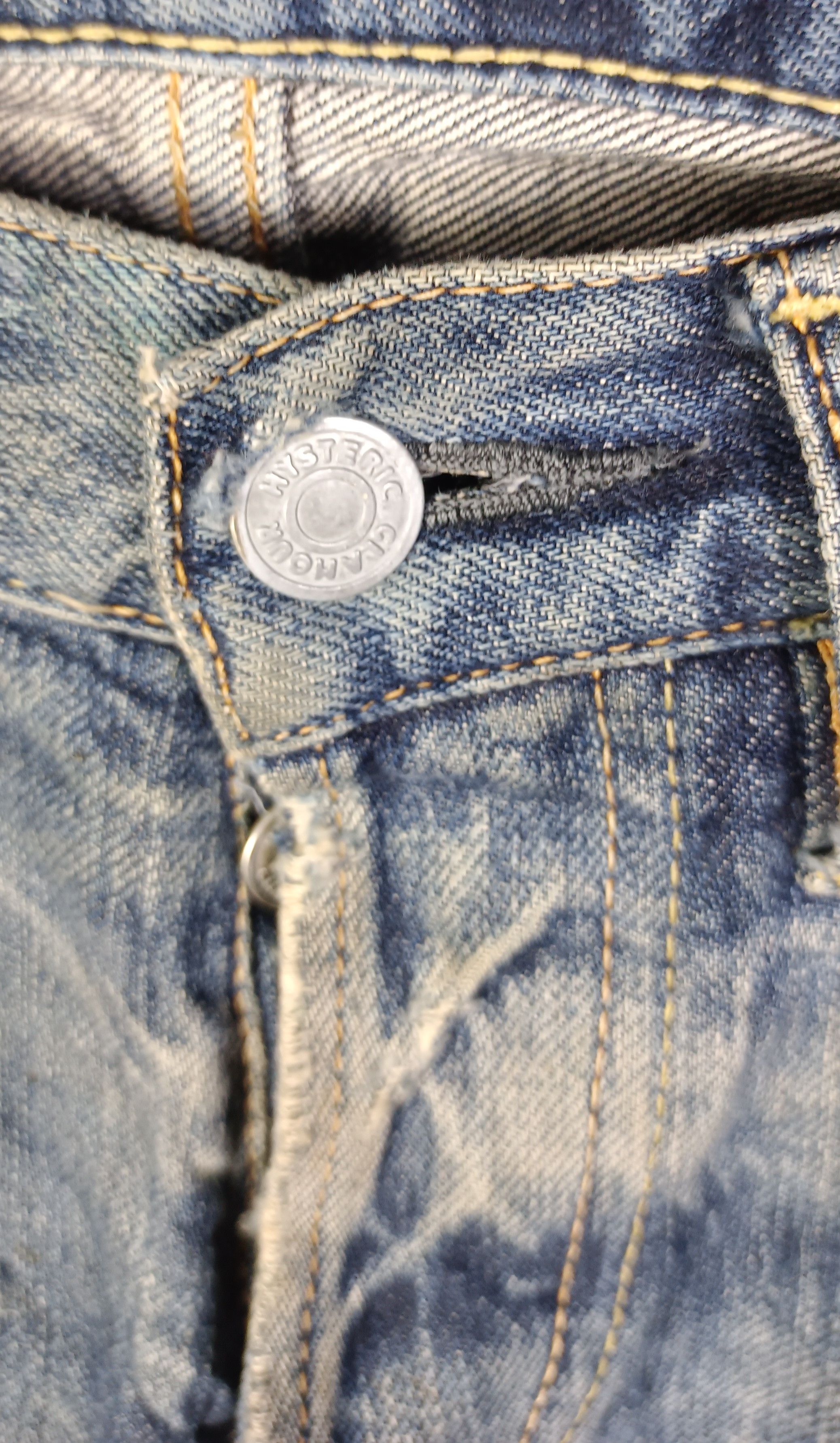 Hysteric Glamour × Japanese Brand × Vintage Vintage💥 Hysteric Glamour Full Selvedge Distressed Jeans Size US 31 - 8 Thumbnail