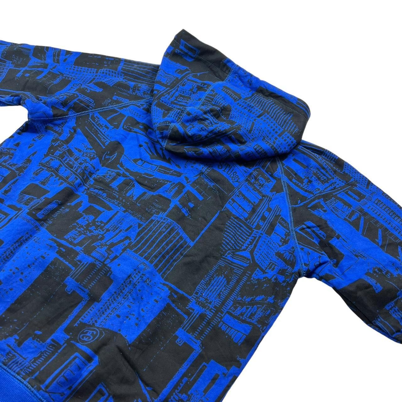 Stussy Vintage 2000s Stussy New York Zip Up Hoodie Blue - Small Size US M / EU 48-50 / 2 - 5 Thumbnail