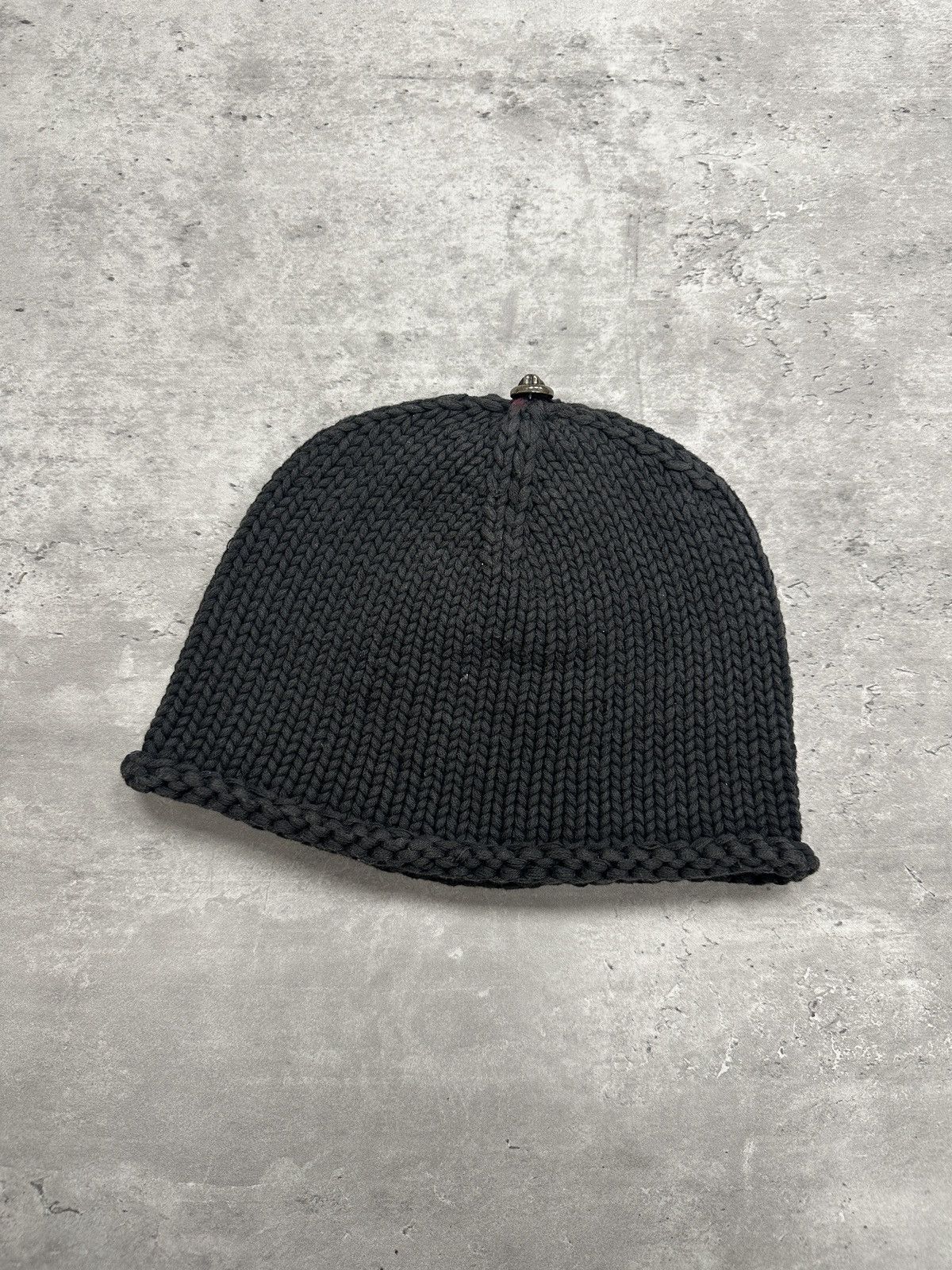 Chrome Hearts Chrome Hearts Vintage Rolling Stones Lips Beanie Faded Black Size ONE SIZE - 2 Thumbnail