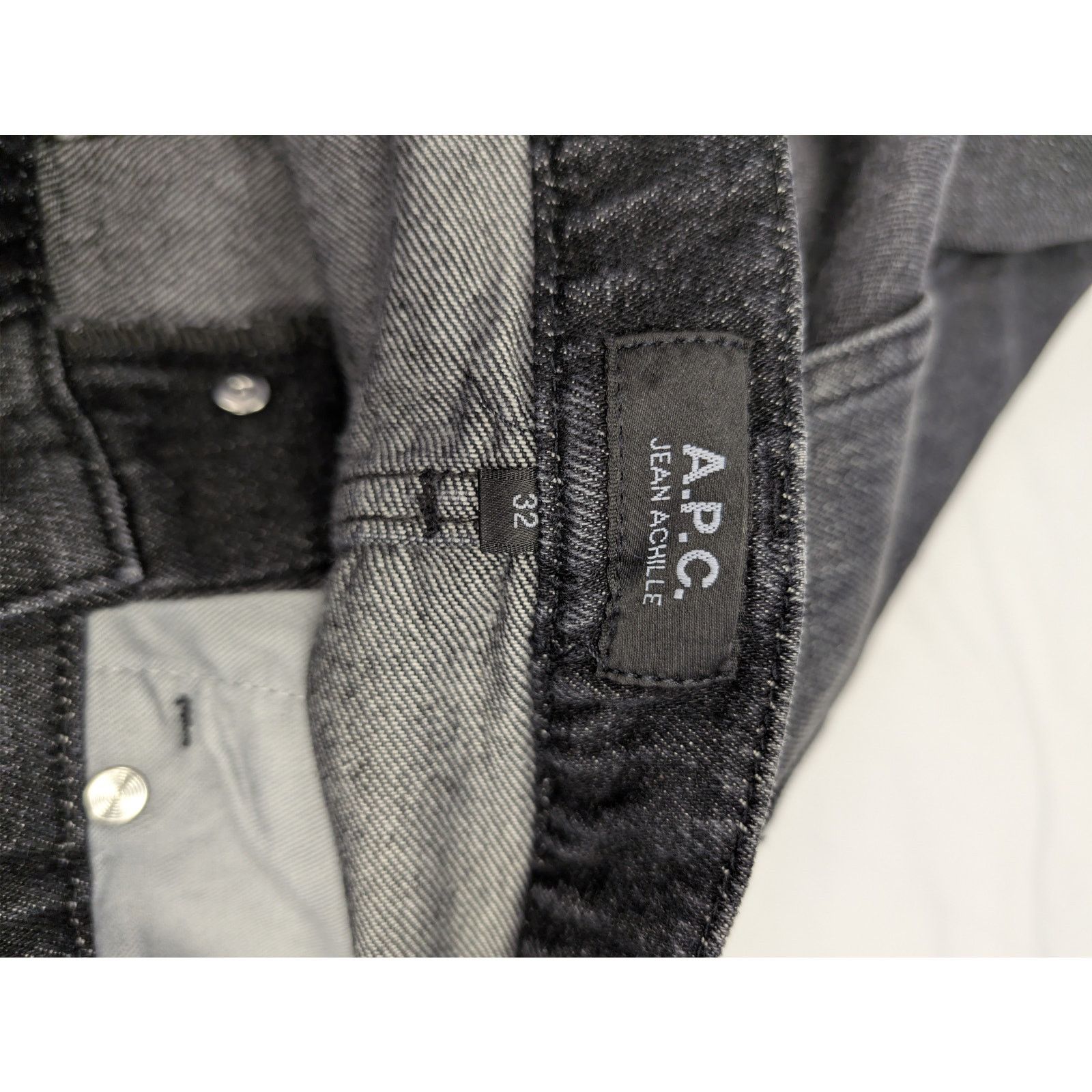 A.P.C. o1rshd1 Jean Achille Jean Faux in Noir Size US 32 / EU 48 - 16 Thumbnail