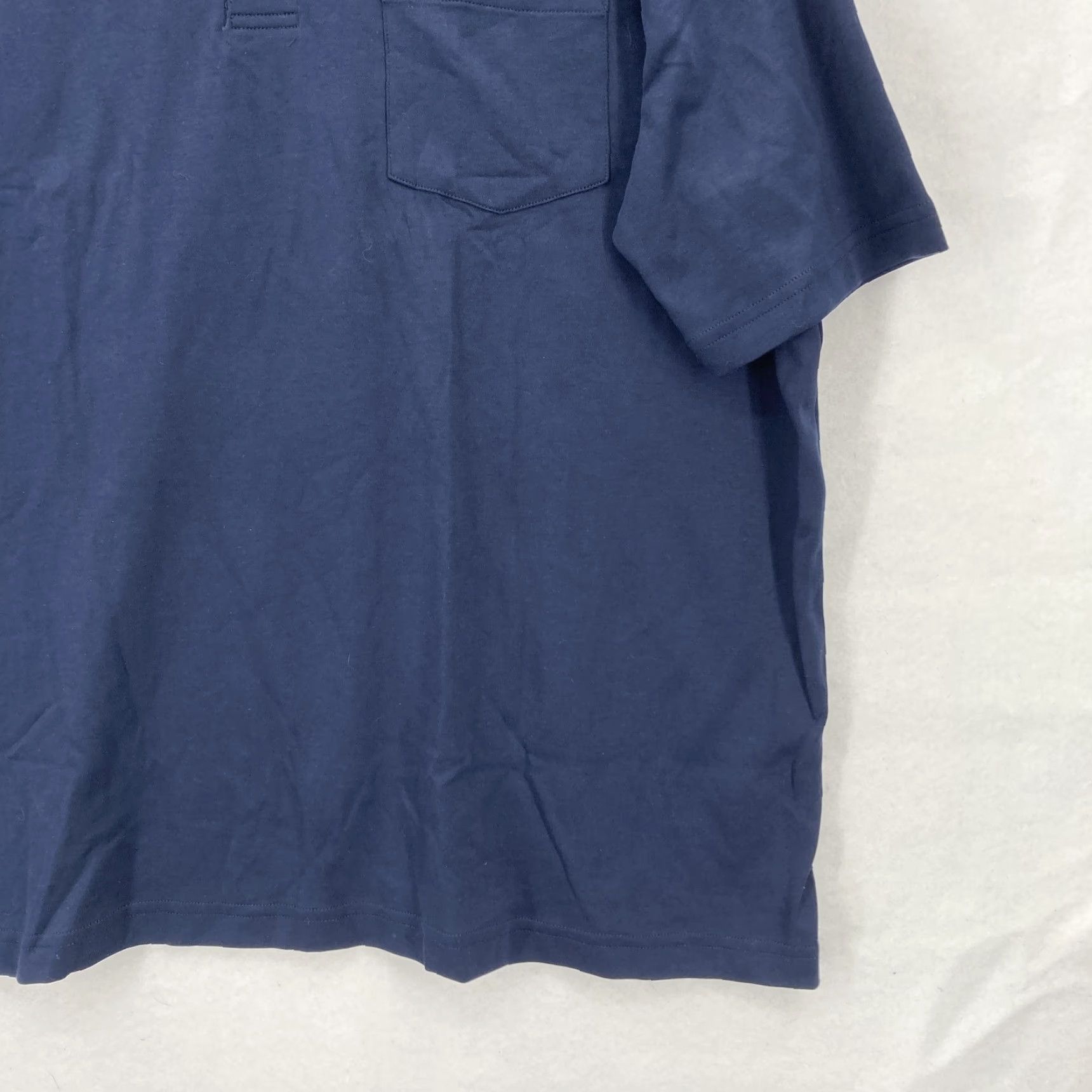 Lands' End Lands' End Polo Shirt Mens XL Navy Blue Traditional Fit Supima Cotton Pocket NWT Size US XL / EU 56 / 4 - 3 Thumbnail
