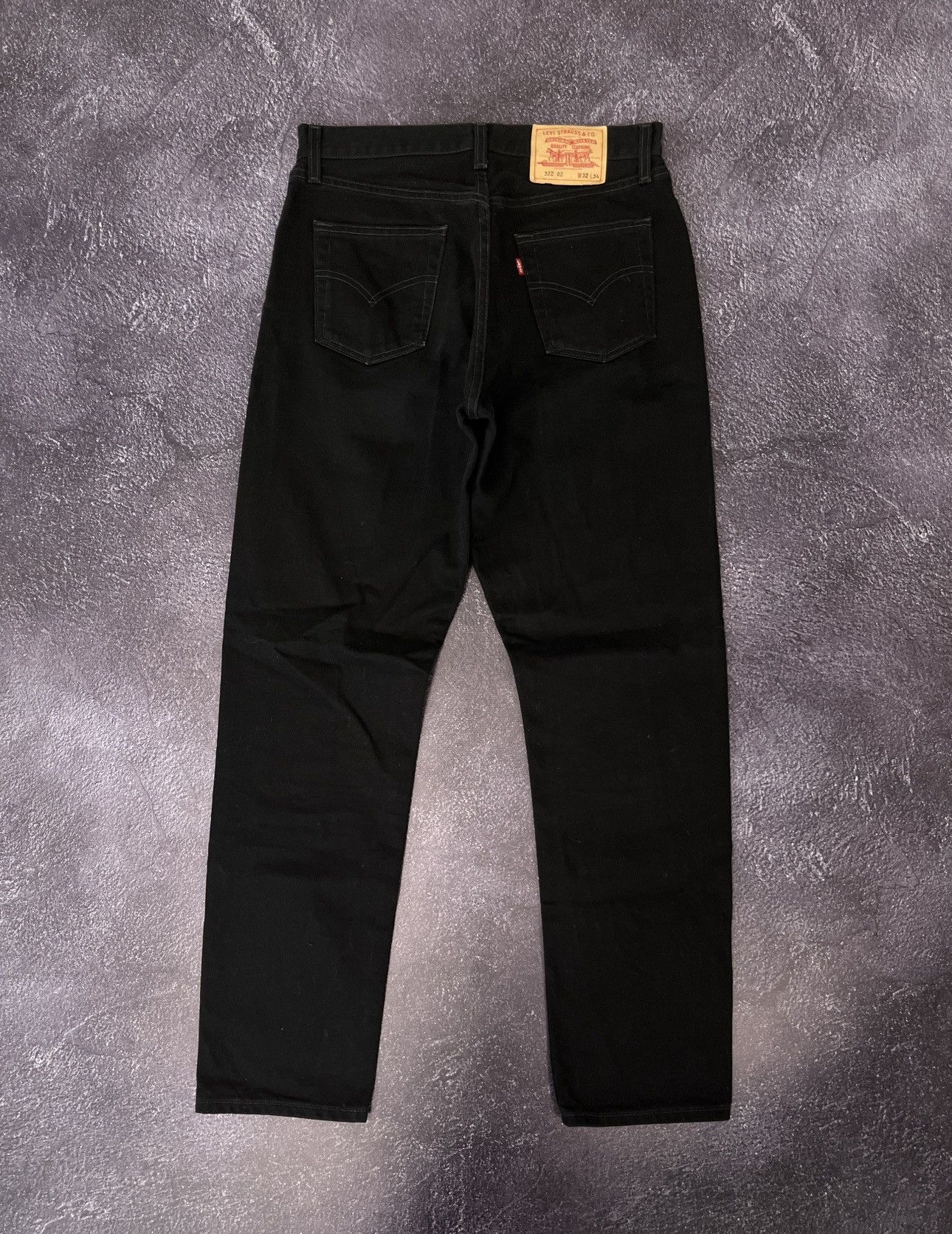 LEVIS X VINTAGE 90'S LEVI’S 522 BLACK BAGGY DENIM JEANS