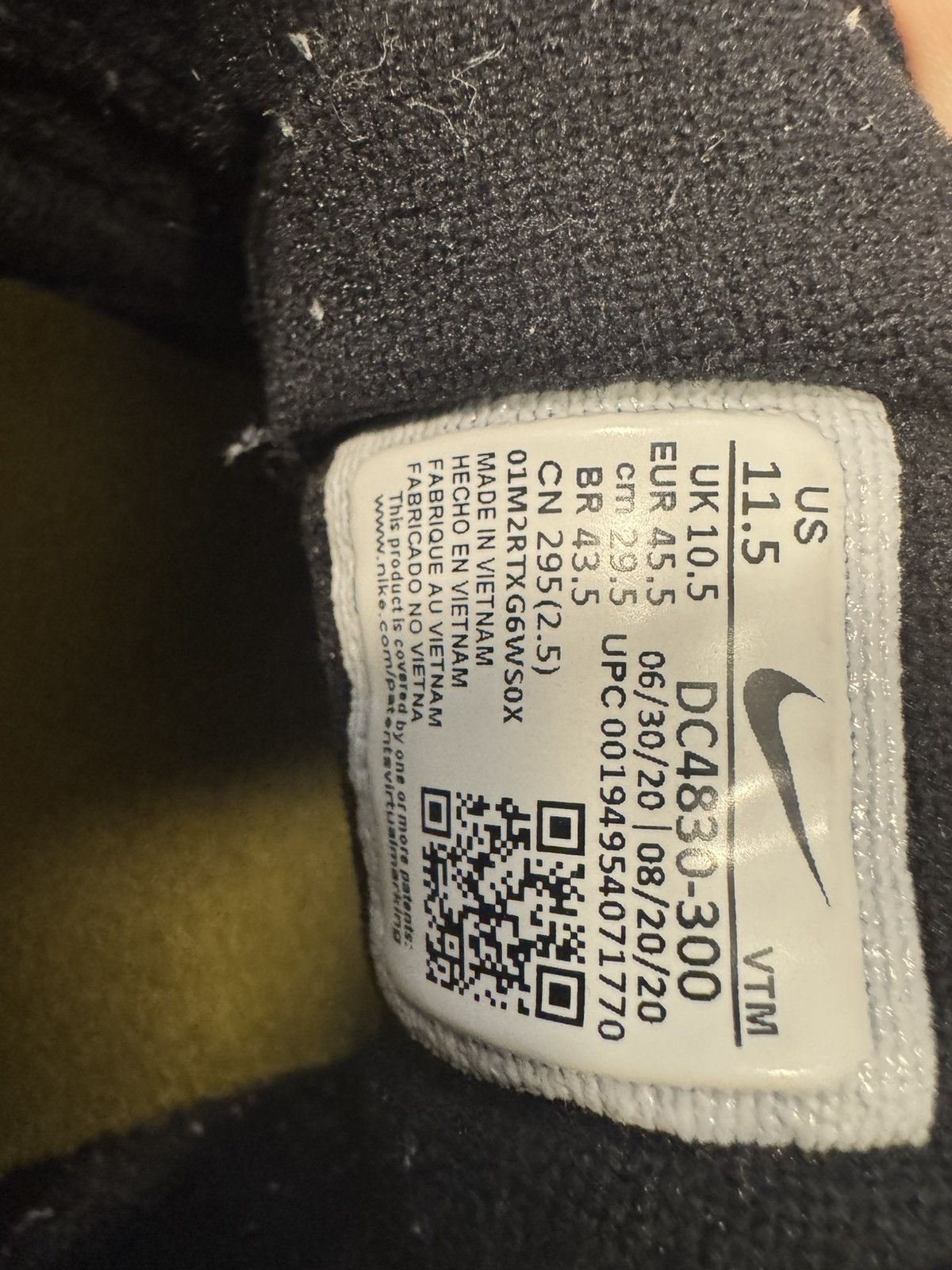 Nike undefeated nike air max 96 (green) Size US 11.5 / EU 44-45 - 3 Thumbnail