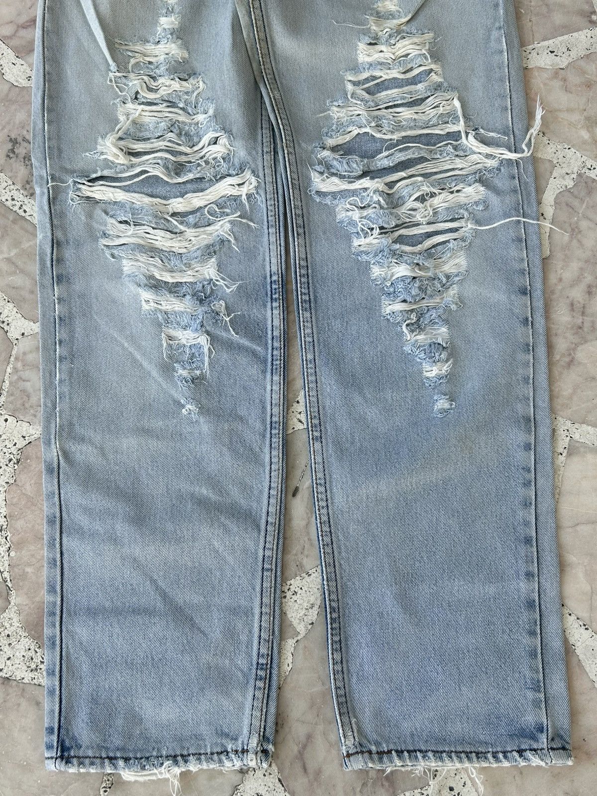 Levi's Levis Japan 501 Ripped Vintage Denim Size US 31 - 3 Thumbnail