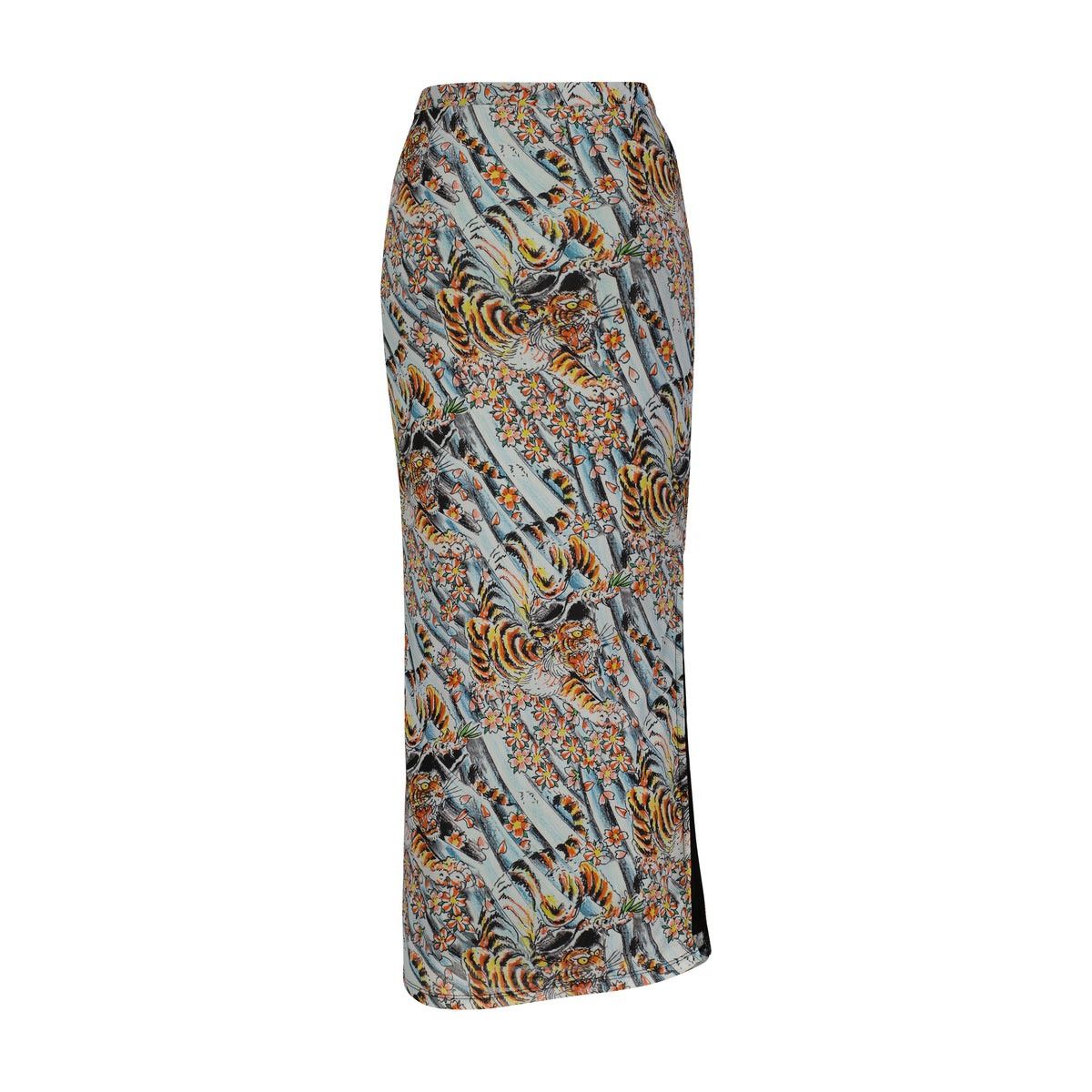 Ed Hardy Ed Hardy Tiger Print Mesh Maxi Skirt Size 30" / US 8 / IT 44 - 1 Thumbnail
